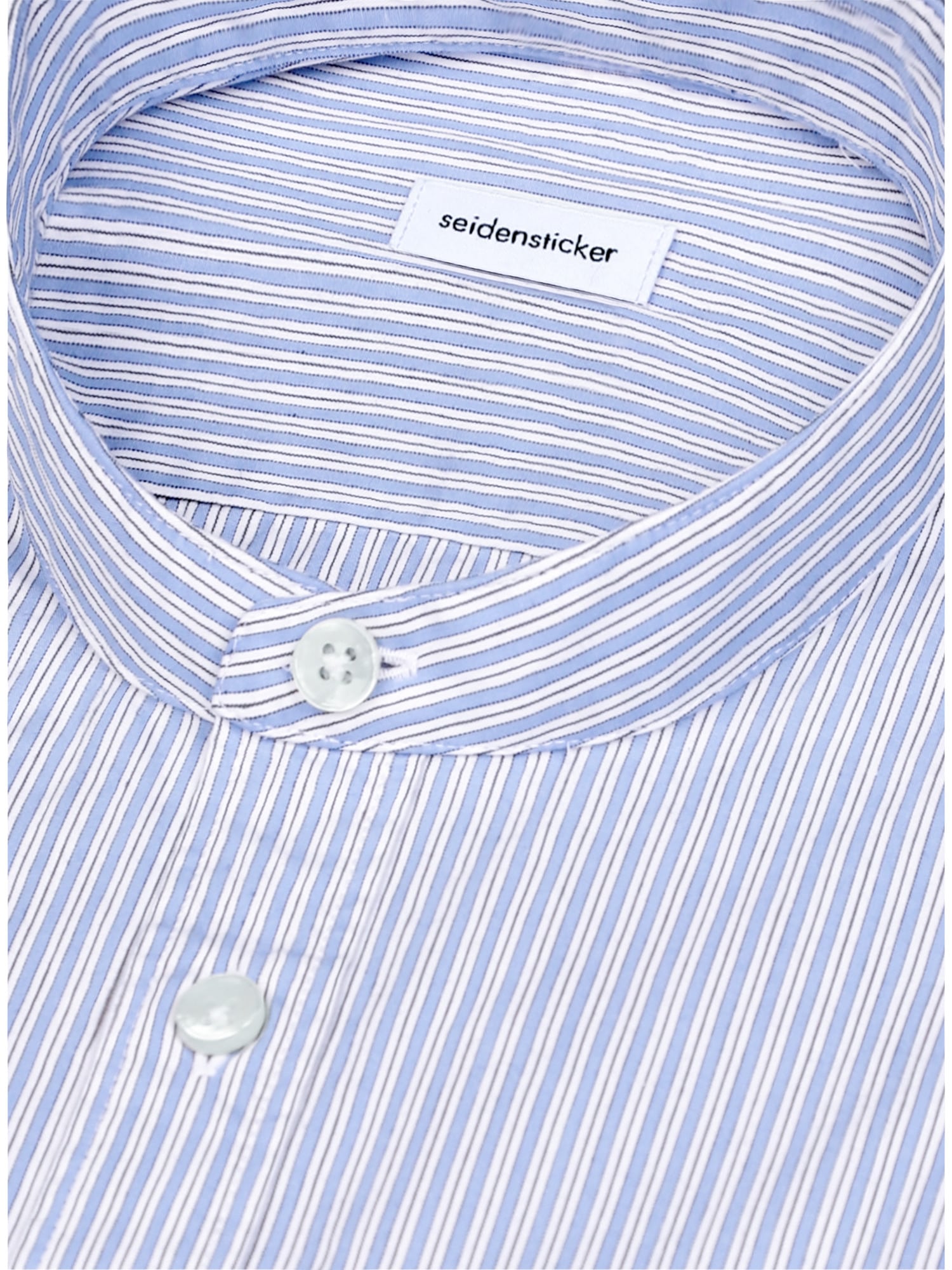 seidensticker Businesshemd Slim 1/1 Stehkragen Gestreift