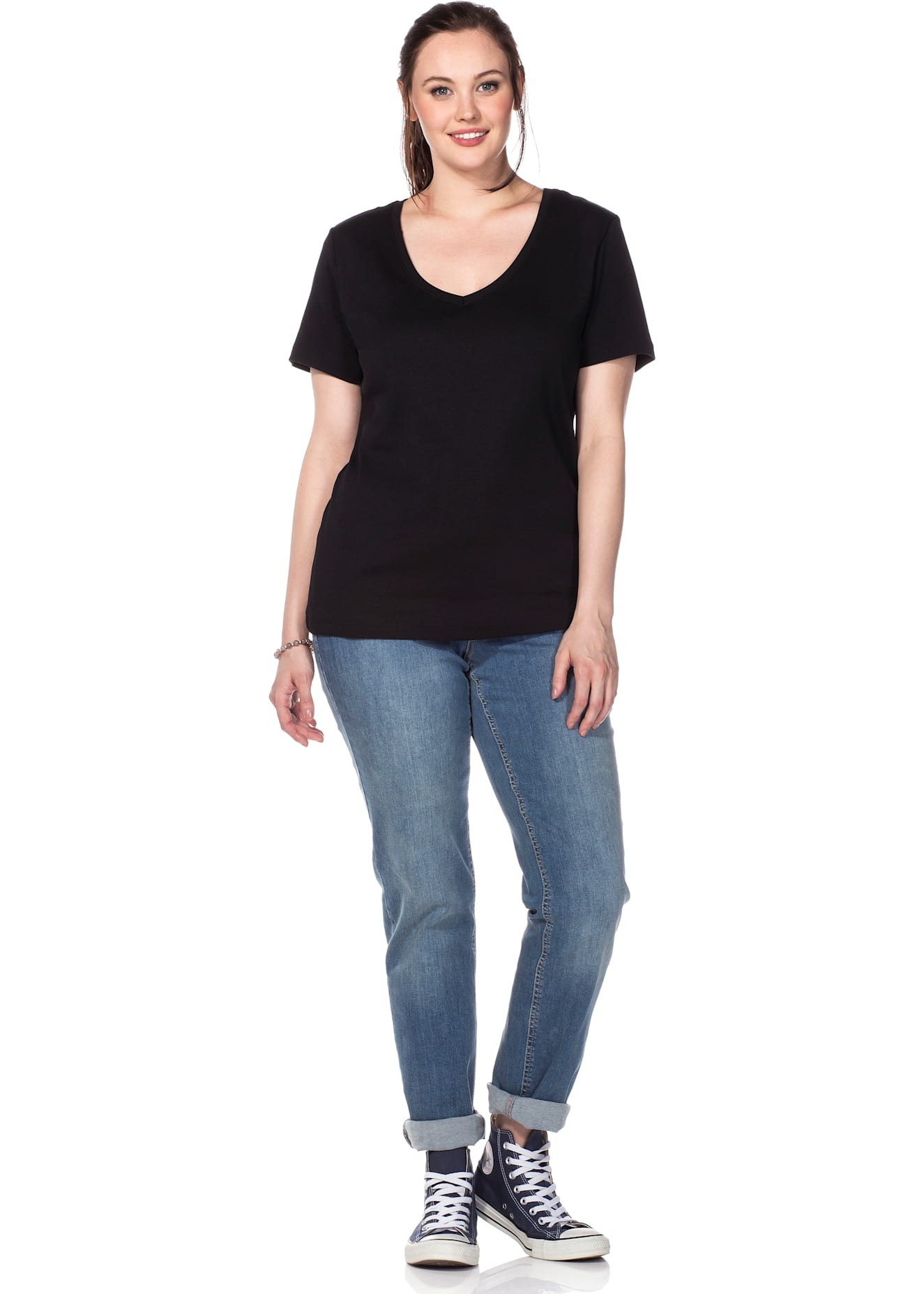 Sheego T-Shirt »T-Shirt«, (1 tlg.)