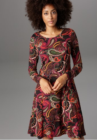 Aniston SELECTED Jerseykleid, Paisley-Druck in satten Farben kaufen