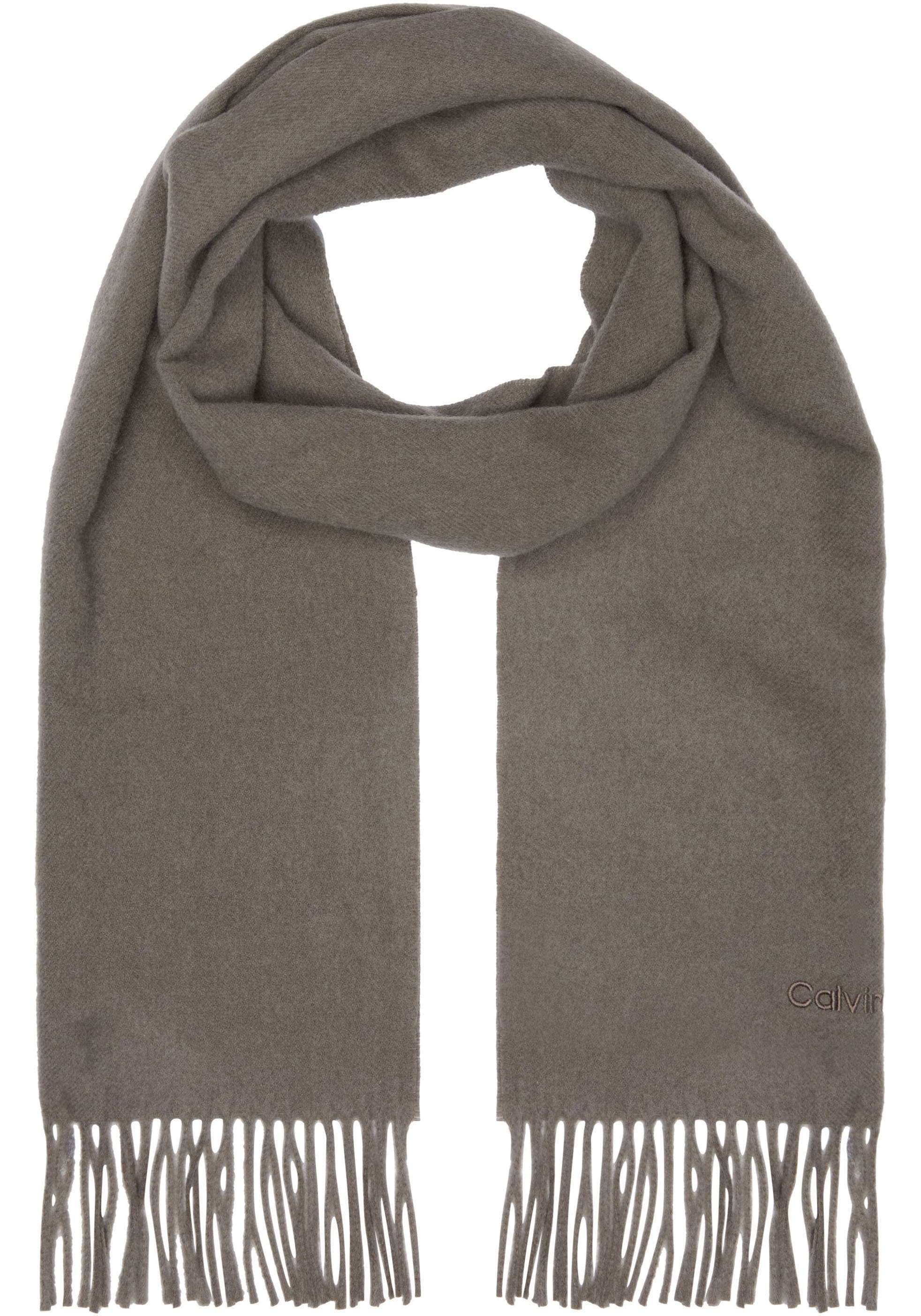 Schal »CLASSIC WOOL SCARF«, mit Logostickerei