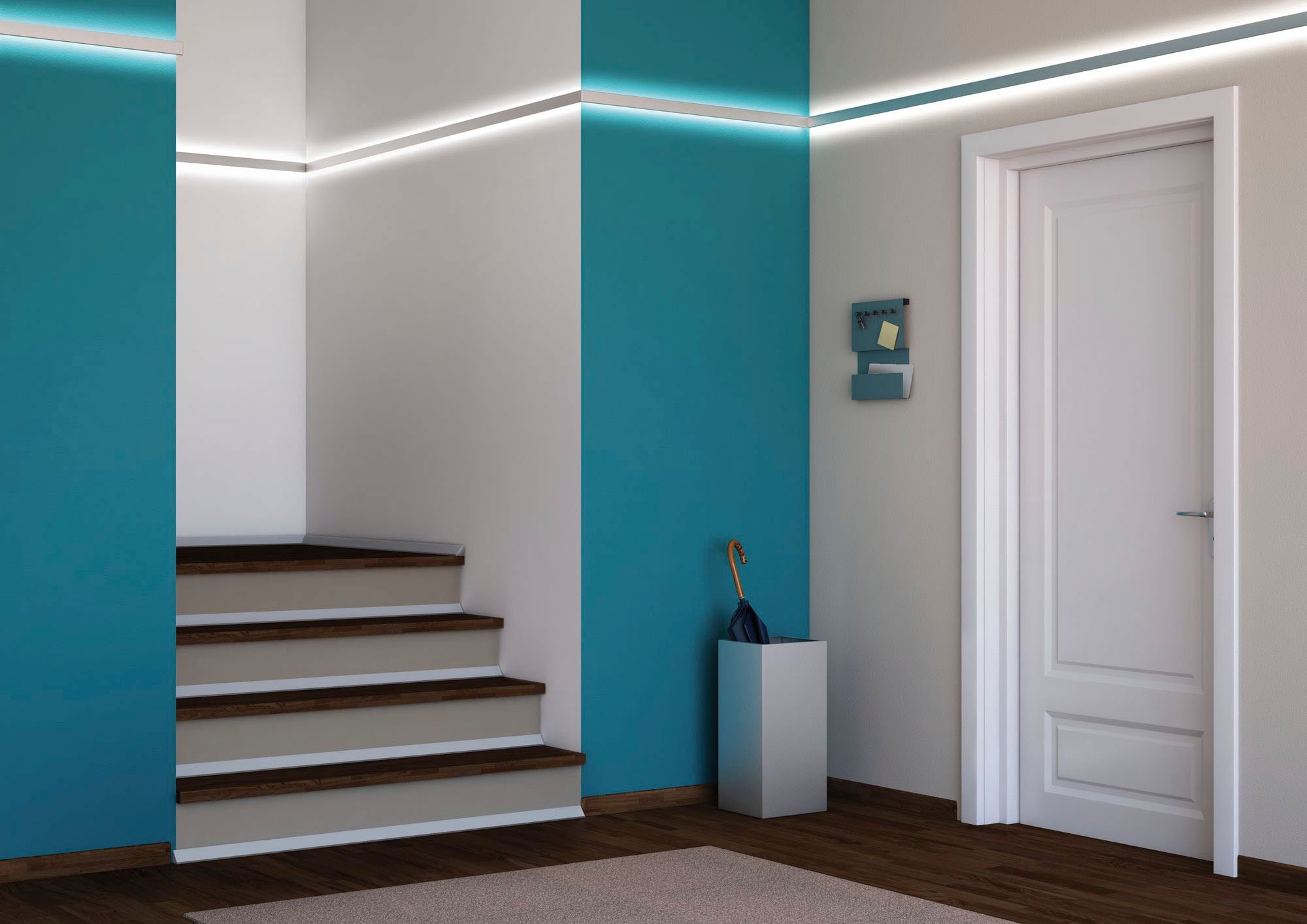Paulmann LED-Streifen »Duo Profil 1m Alu eloxiert, Aluminium Alu eloxiert, Aluminium«