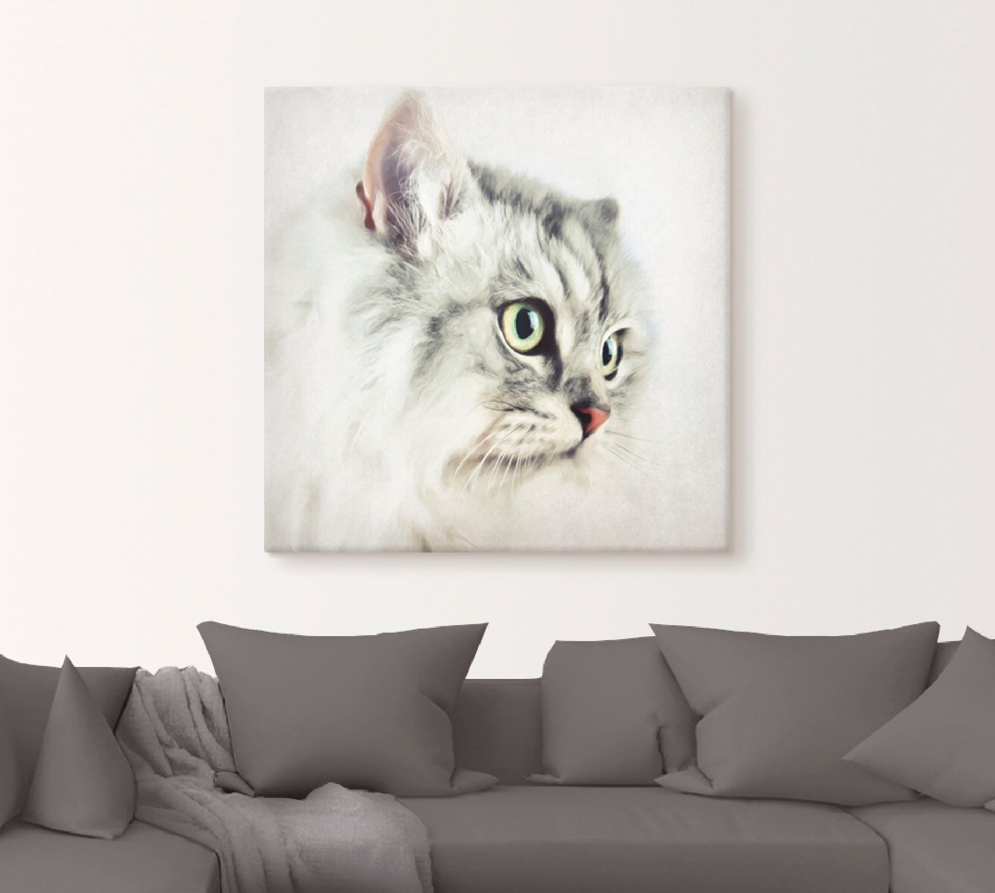 Artland Wandbild »Katzenporträt«, Haustiere, (1 St.), als Leinwandbild, Poster, Wandaufkleber in verschied. Größen