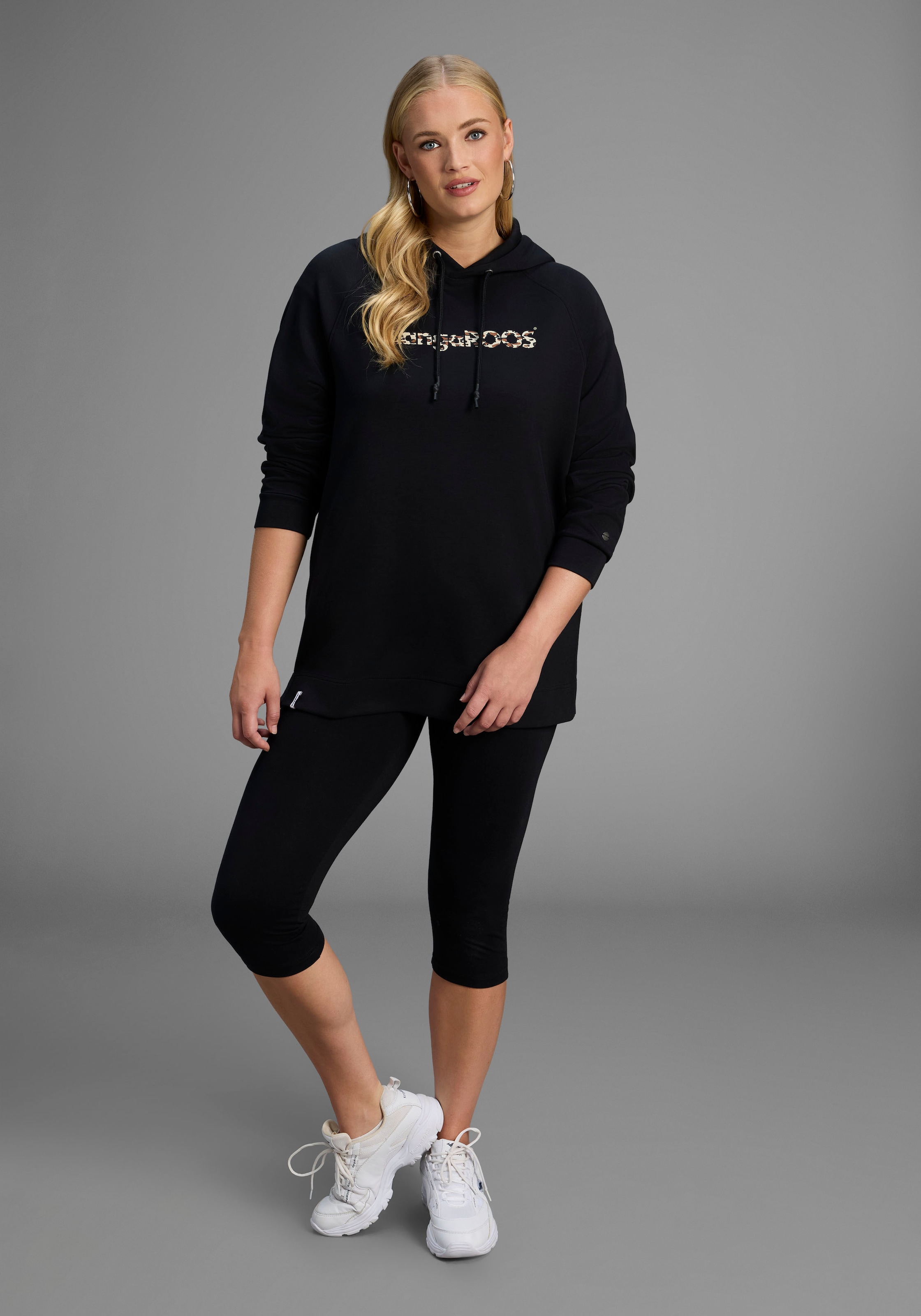 KangaROOS Kapuzensweatshirt, aus glatter Sweatware