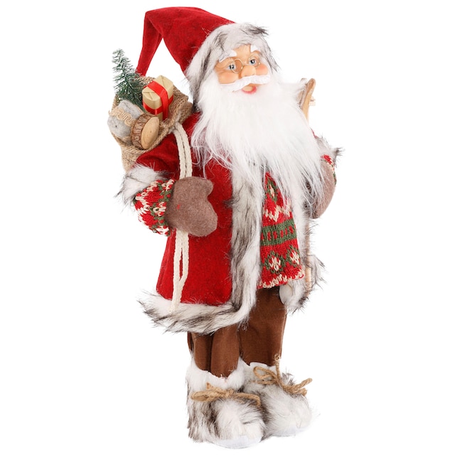 online Geschenken«, HOSSNER - bei HOMECOLLECTION Dekofigur, Arm Weihnachtsfigur mit »Santa und Weihnachtsdeko, OTTO Weihnachtsmann unter Skiern dem