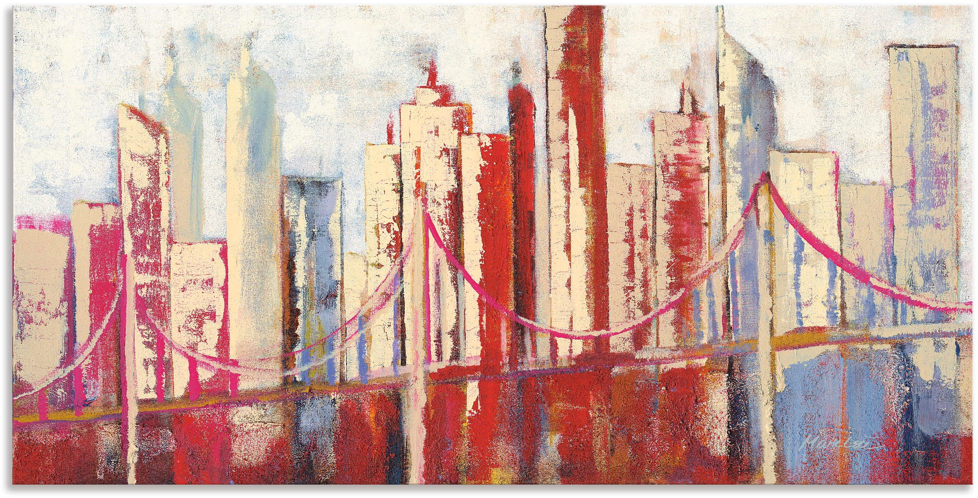 Artland Wandbild »Skyline«, Amerika, (1 St.), in vielen Größen & Produktarten - Alubild / Outdoorbild für den Außenbereich, Leinwandbild, Poster, Wandaufkleber / Wandtattoo auch für Badezimmer geeignet