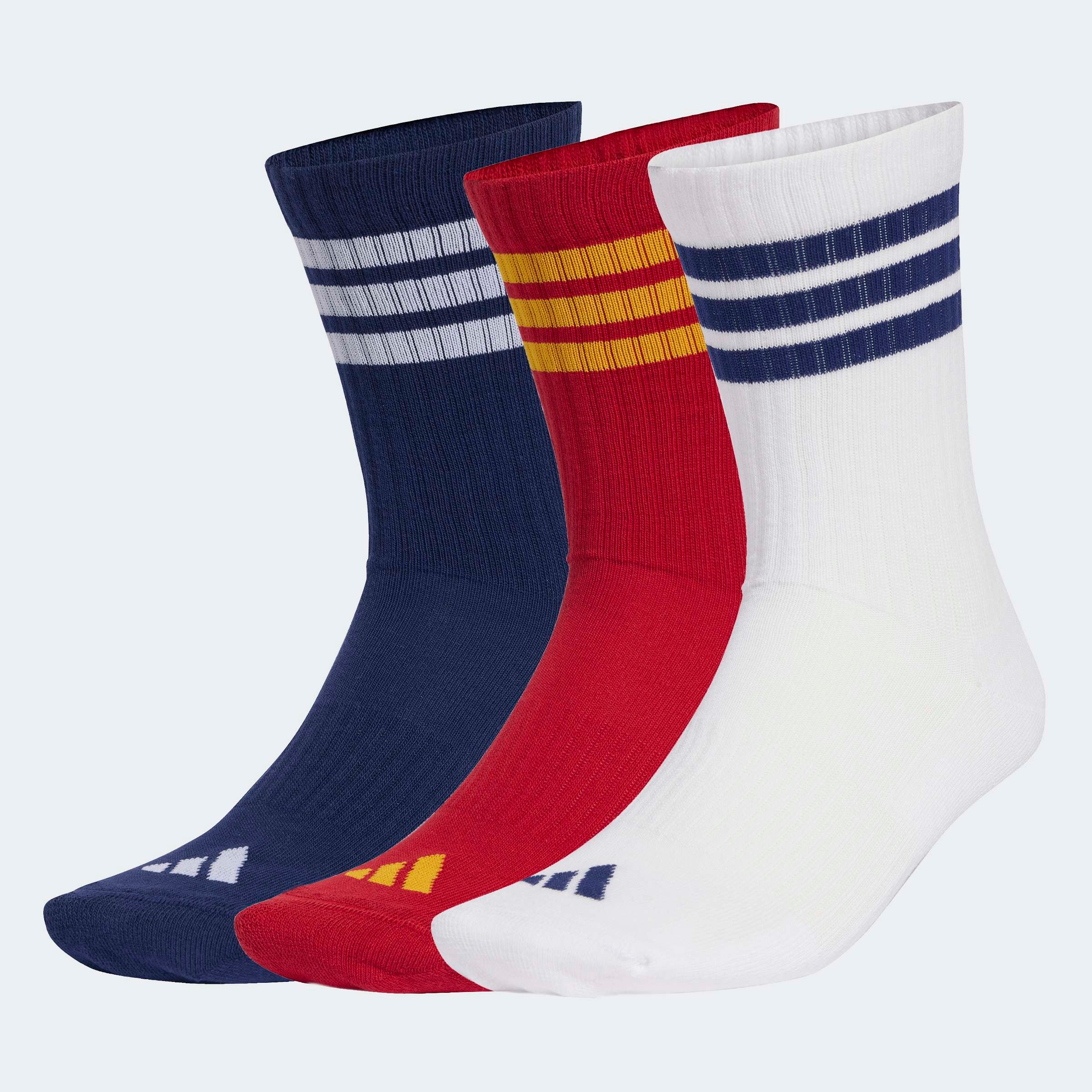 adidas Performance Funktionssocken »3-STREIFEN DÄMPFENDE SPORTSWEAR CREW, 3 PAAR« 3 Paar tlg.