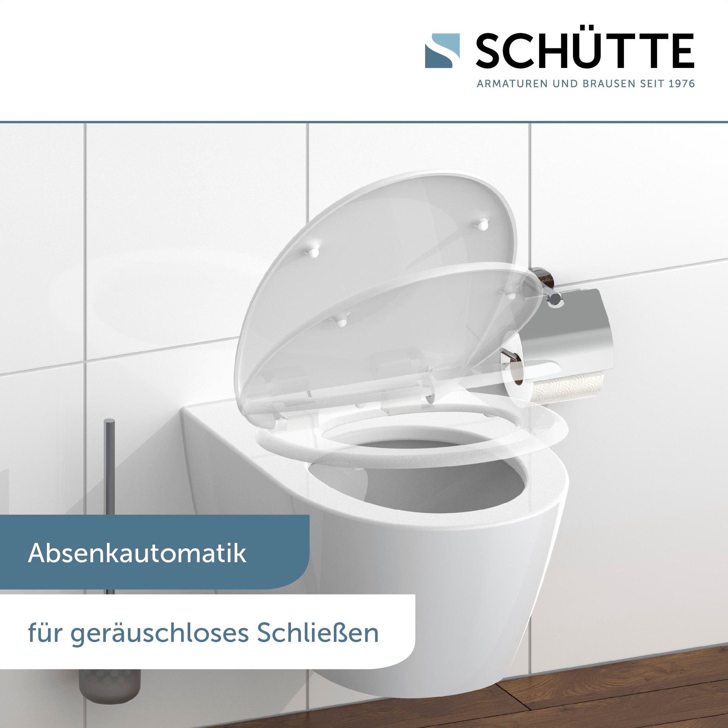 Schütte WC-Sitz »WHITE«, Duroplast, mit Absenkautomatik