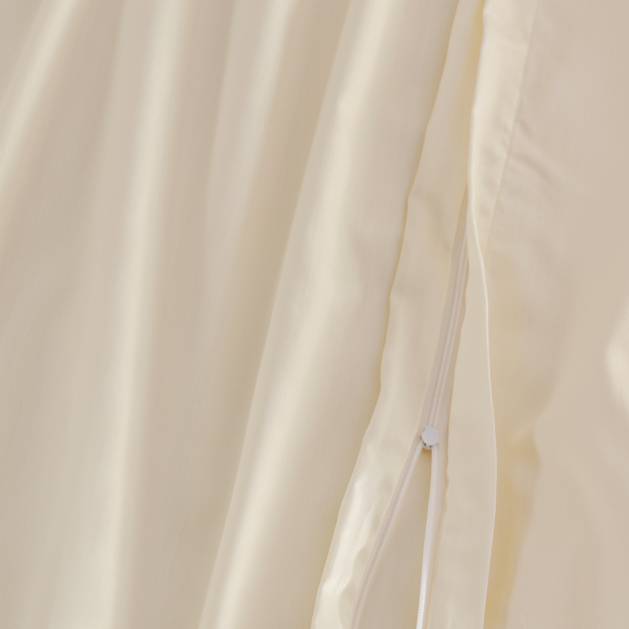 Florella Bettwäsche »Uni ivory Edel-Satin,  100% Baumwolle«
