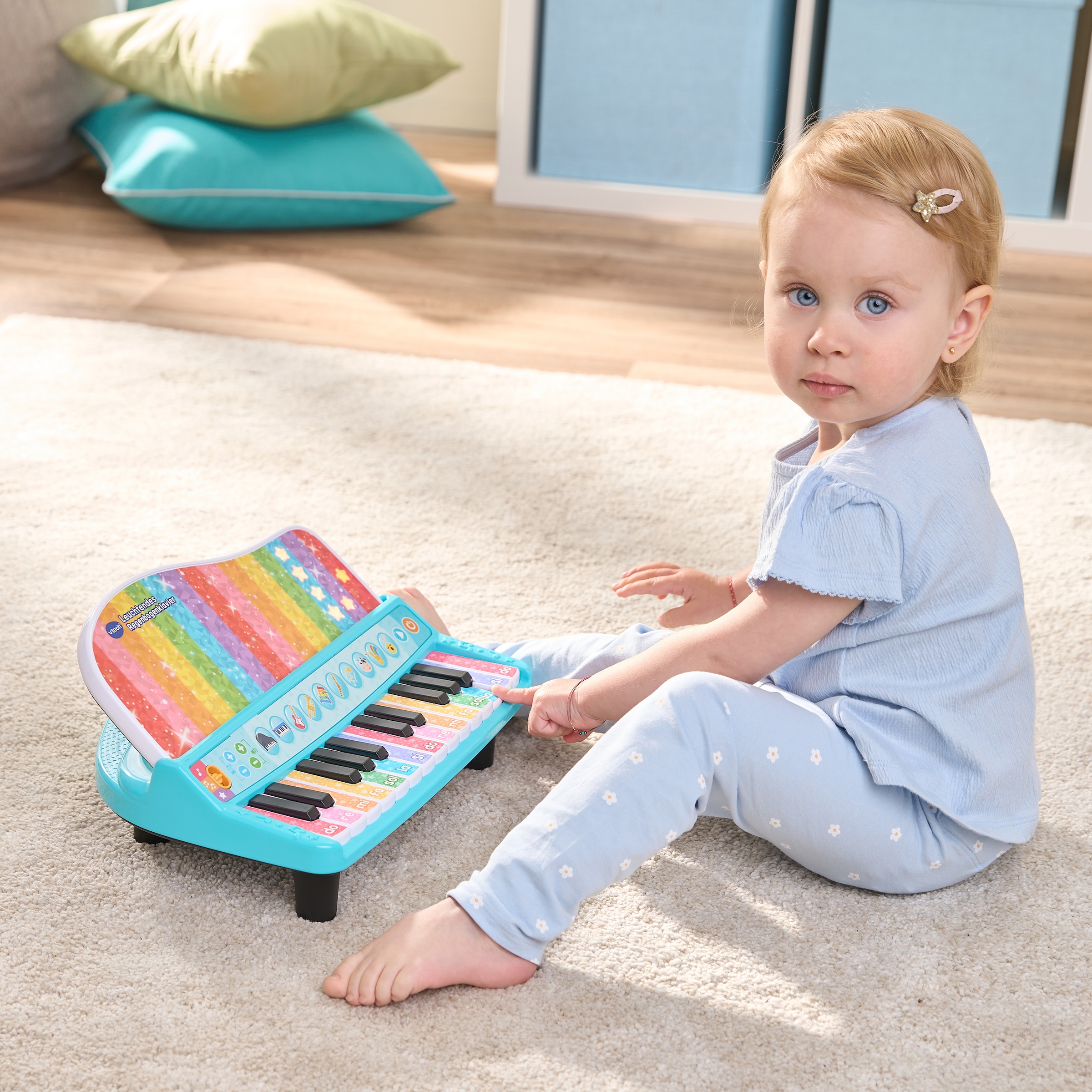 Vtech® Spielzeug-Musikinstrument »Leuchtendes Regenbogenklavier« mit Lichteffekten