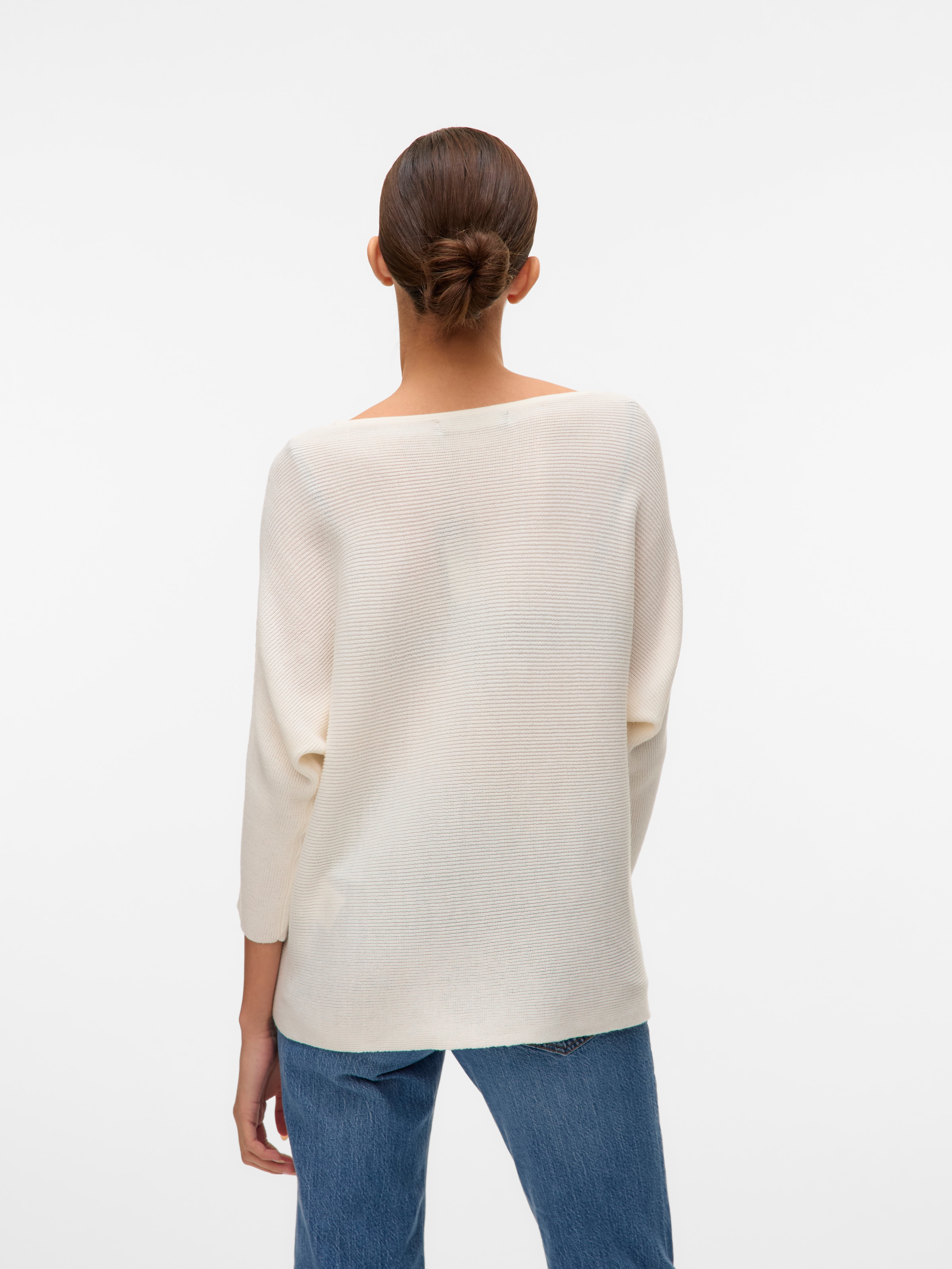Vero Moda 3/4 Arm-Pullover »VMNORA 3/4 BOATNECK BLOUSE NOOS« mit Fledermausärmeln