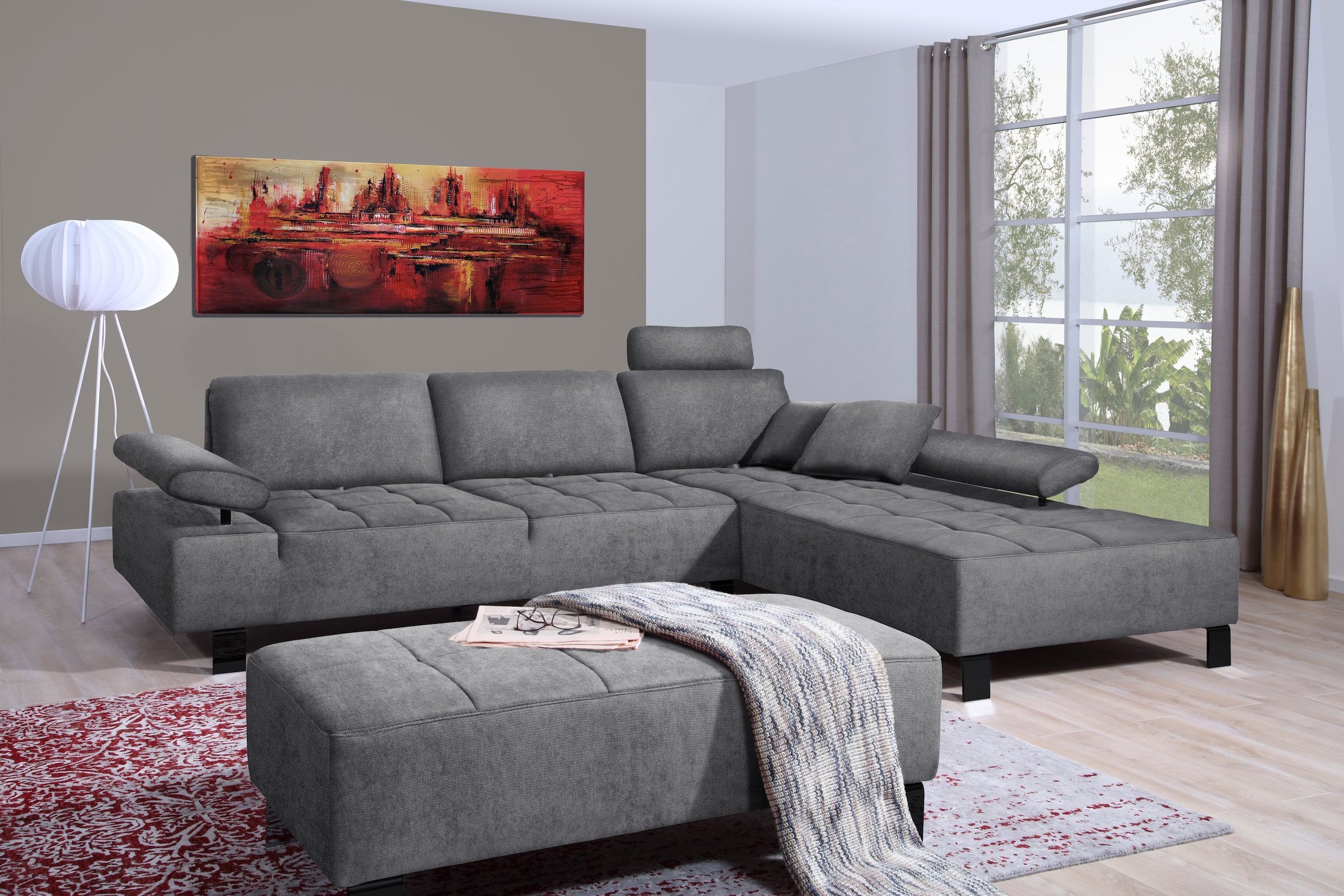alina Ecksofa »Royce«, inklusive Sitztiefenverstellung, 270 cm breit