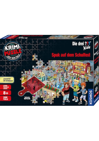 Puzzle »Krimipuzzle Die drei ??? Kids 200 Teile / Spuk auf dem Schulfest«