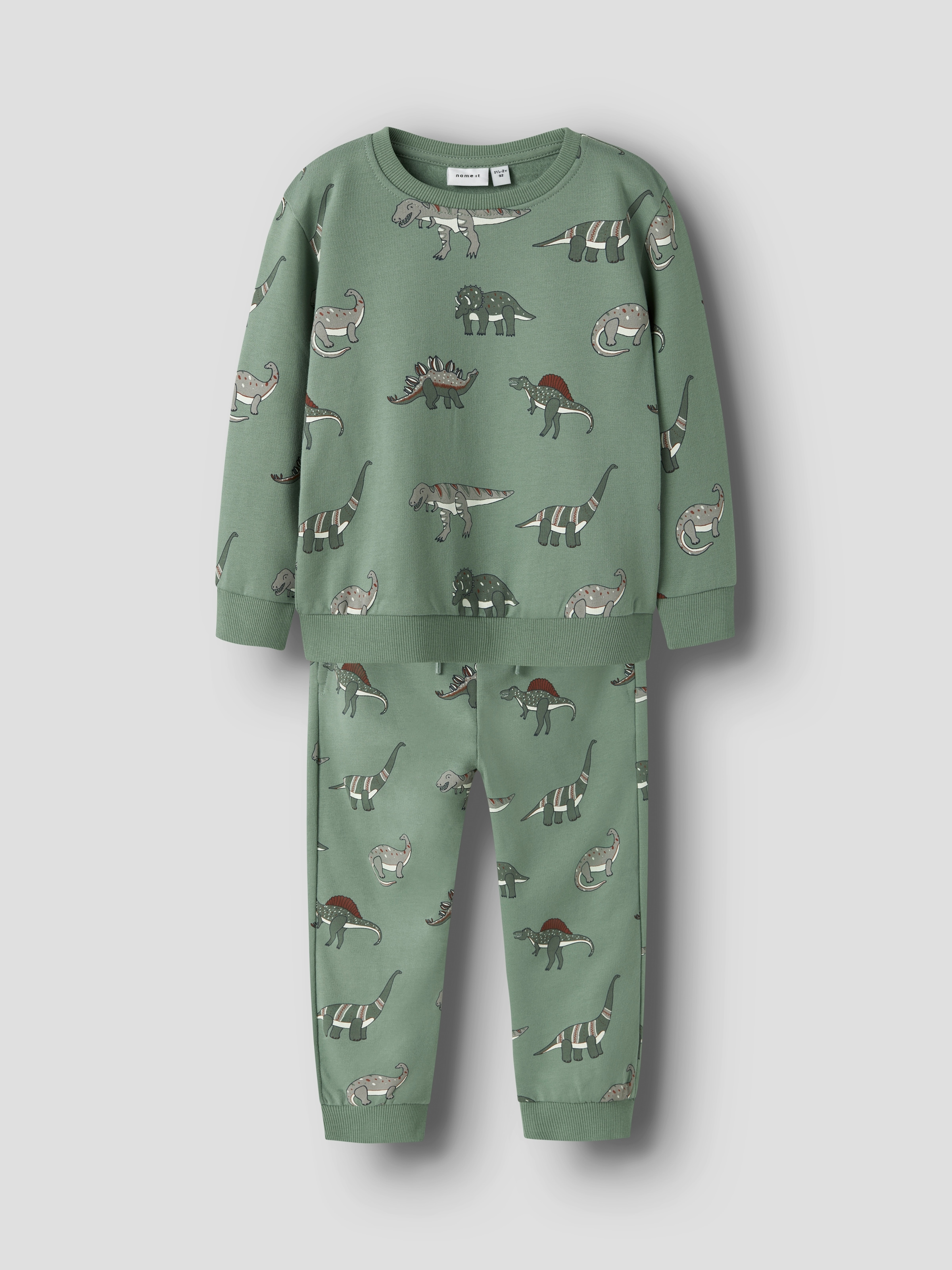 Name It Schlafhose »NMMNENEAN LS SWE BRU PB SET«, (Set, 2 tlg.)