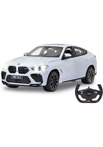 RC-Auto »Deluxe Cars, BMW X6 M 1:14, weiß - 2,4 GHz«, mit LED-Lichtern