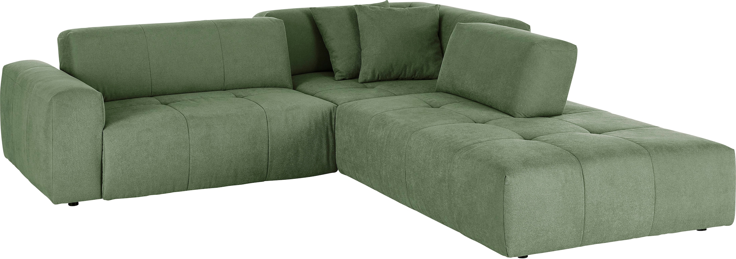 3C Candy Ecksofa »Yoshy Komfortsofa, bequem und modern, hochwertige Verarbeitungsdetails«, Zwei verschiedene Sitztiefen durch verstellbare Rückenlehne, L-Form