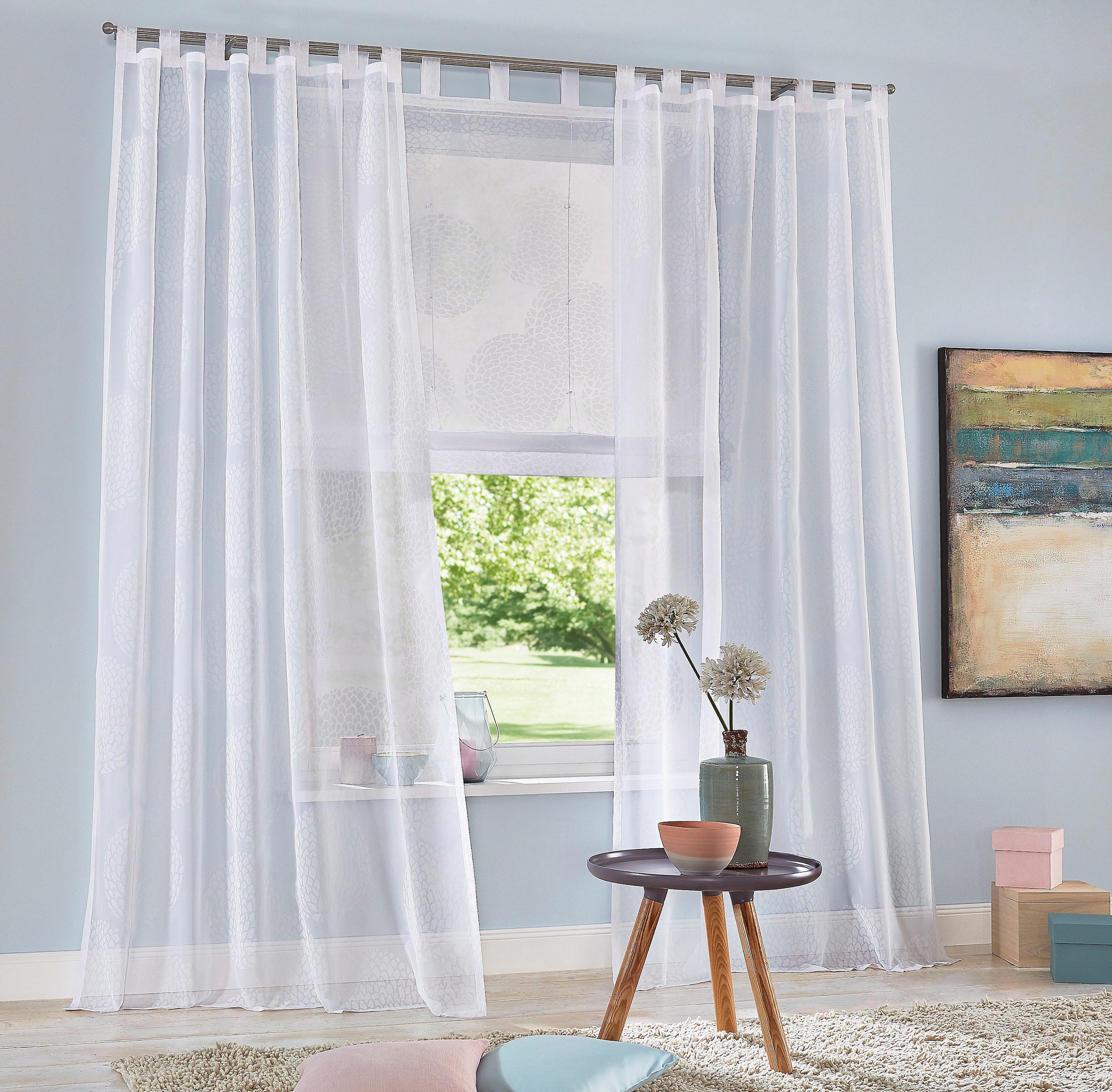 my home Raffrollo OTTO Voile, Schlaufen, Online Shop Polyester »Belem«, Transparent, im mit kaufen