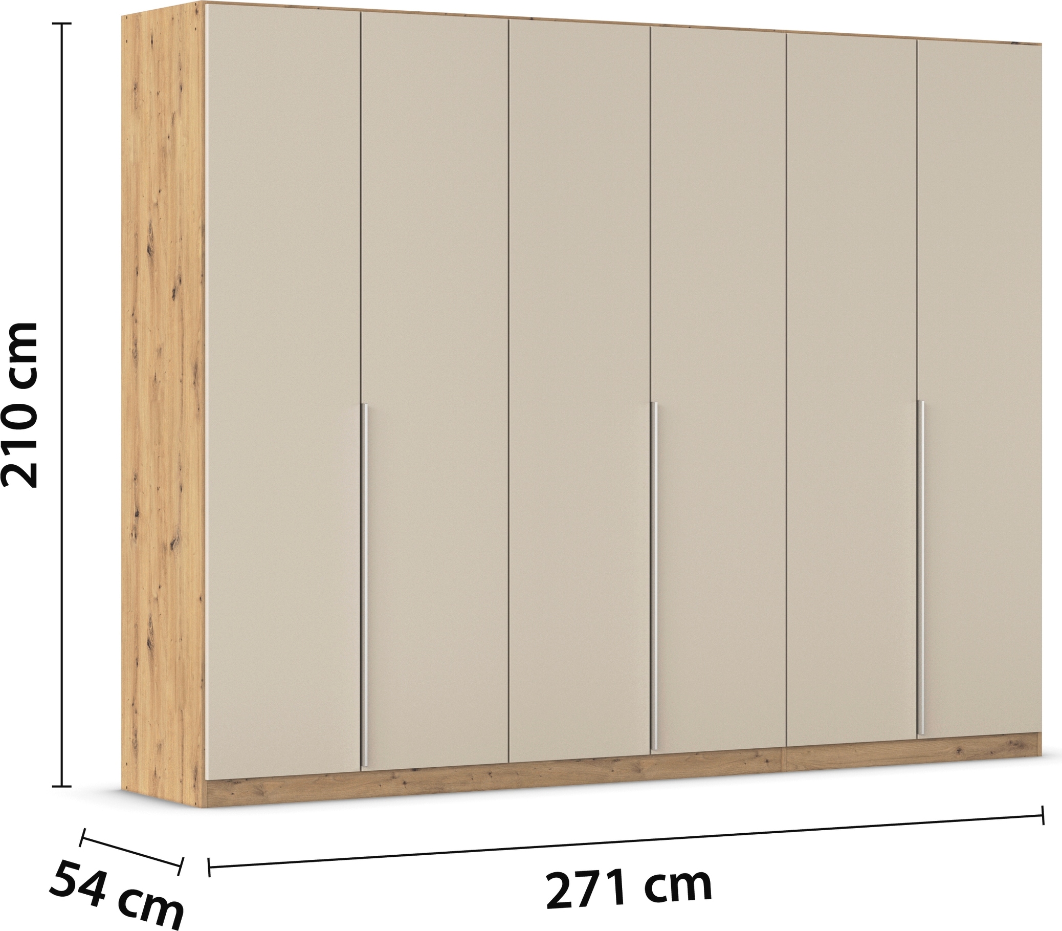 rauch Drehtürenschrank »Kleiderschrank Schrank Garderobe AGORDO mit Dekor- oder Hochglanzfront«, durchdachte Innenausstattung, in 6 Breiten und 2 Höhen MADE IN GERMANY