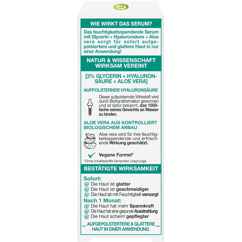 GARNIER Gesichtsserum »SkinActive Hyaluron Aloe Serum«