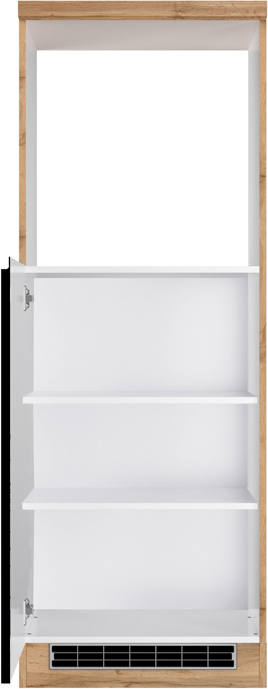 KOCHSTATION Backofenumbauschrank »KS-Virginia,neu in verbesserter Ausführung« Stauraum, Softclose,  Breite 60 cm, Höhe 166 cm Nische für Ofen B/H/T: 56/59/55 cm