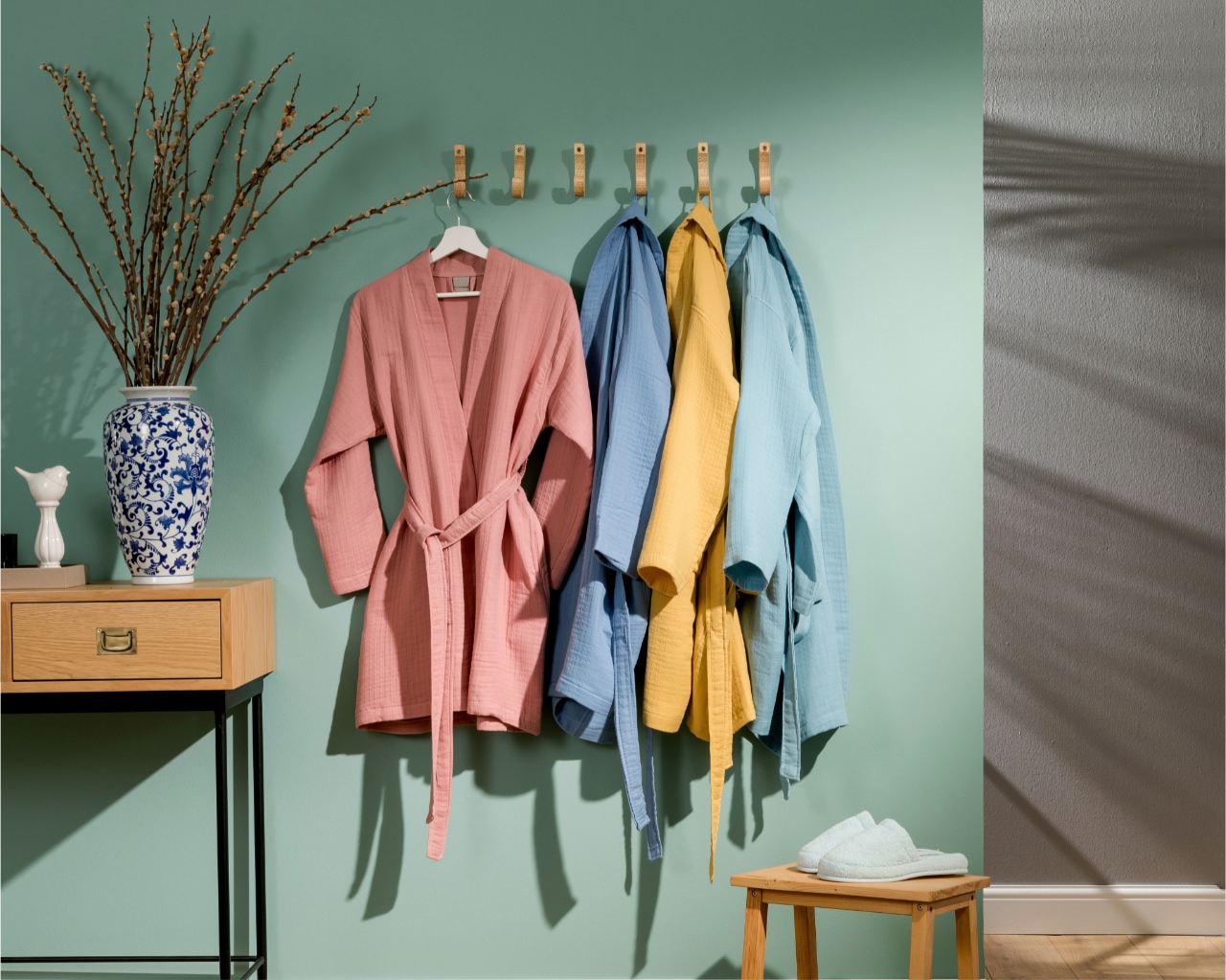 Egeria Morgenmantel »Harmony Kimono« 1 Stk. Mussselinstoff