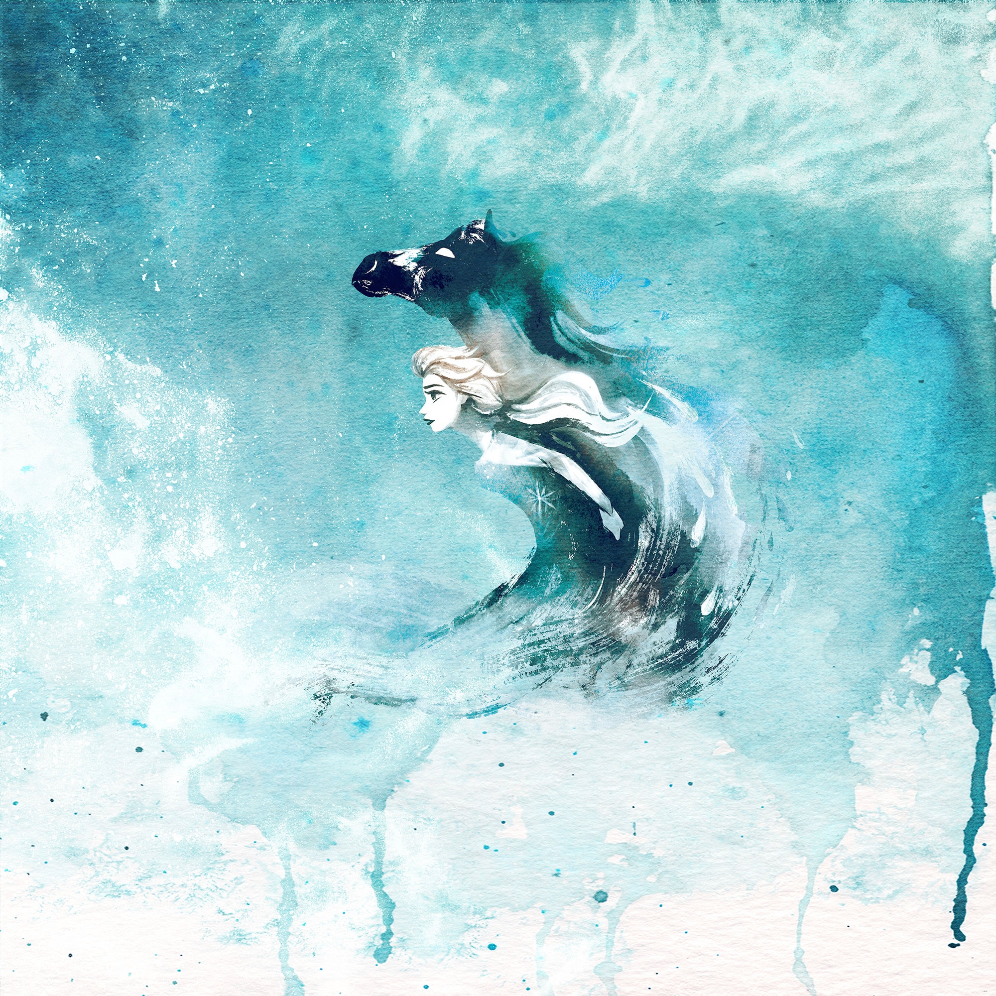 Komar Fototapete »Frozen Spirit Of Wonder«, Comic-mehrfarbig, 250x250 cm (Breite  x Höhe) online bestellen bei OTTO