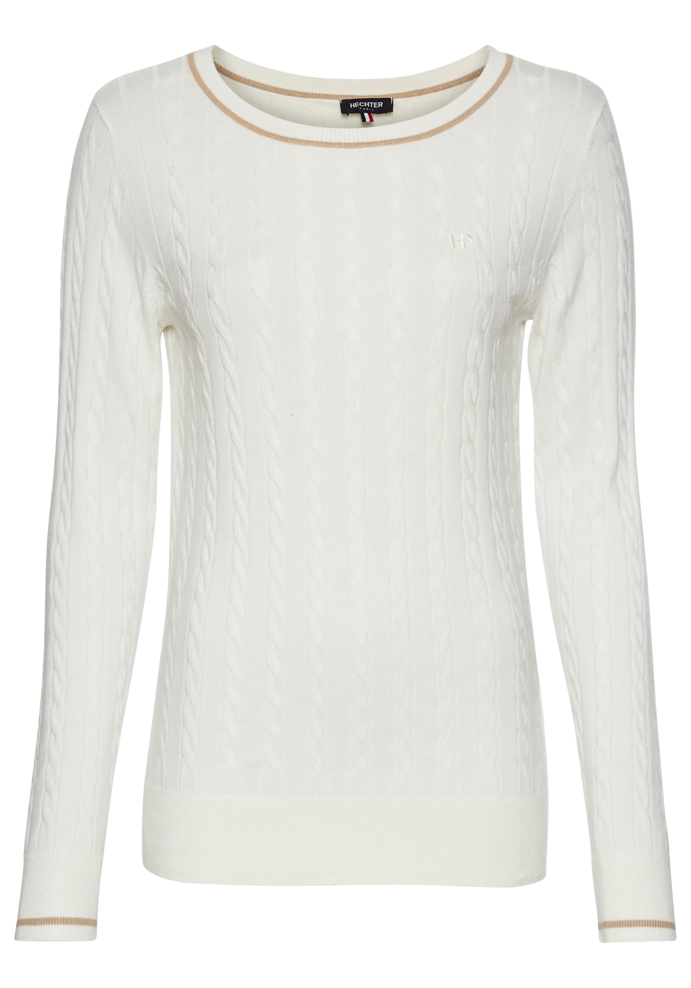 HECHTER PARIS Strickpullover, mit elegantem Zopfstrickmuster