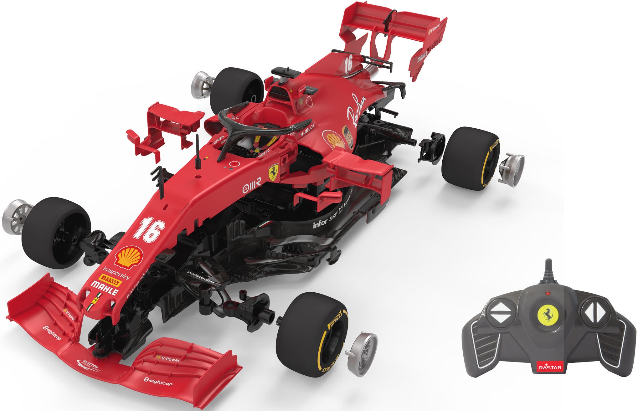 Modellbausatz »RC-Auto Ferrari SF 1000 1:16 rot 2,4GHz«, 1:16, off. lizensiertes...