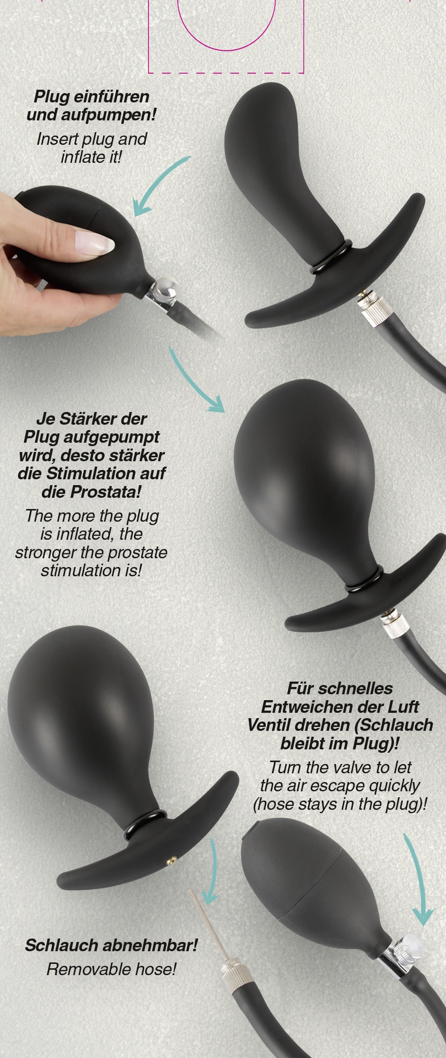 You2Toys Anal-Stimulator »aufblasbarer Analplug Inflatable Plug«