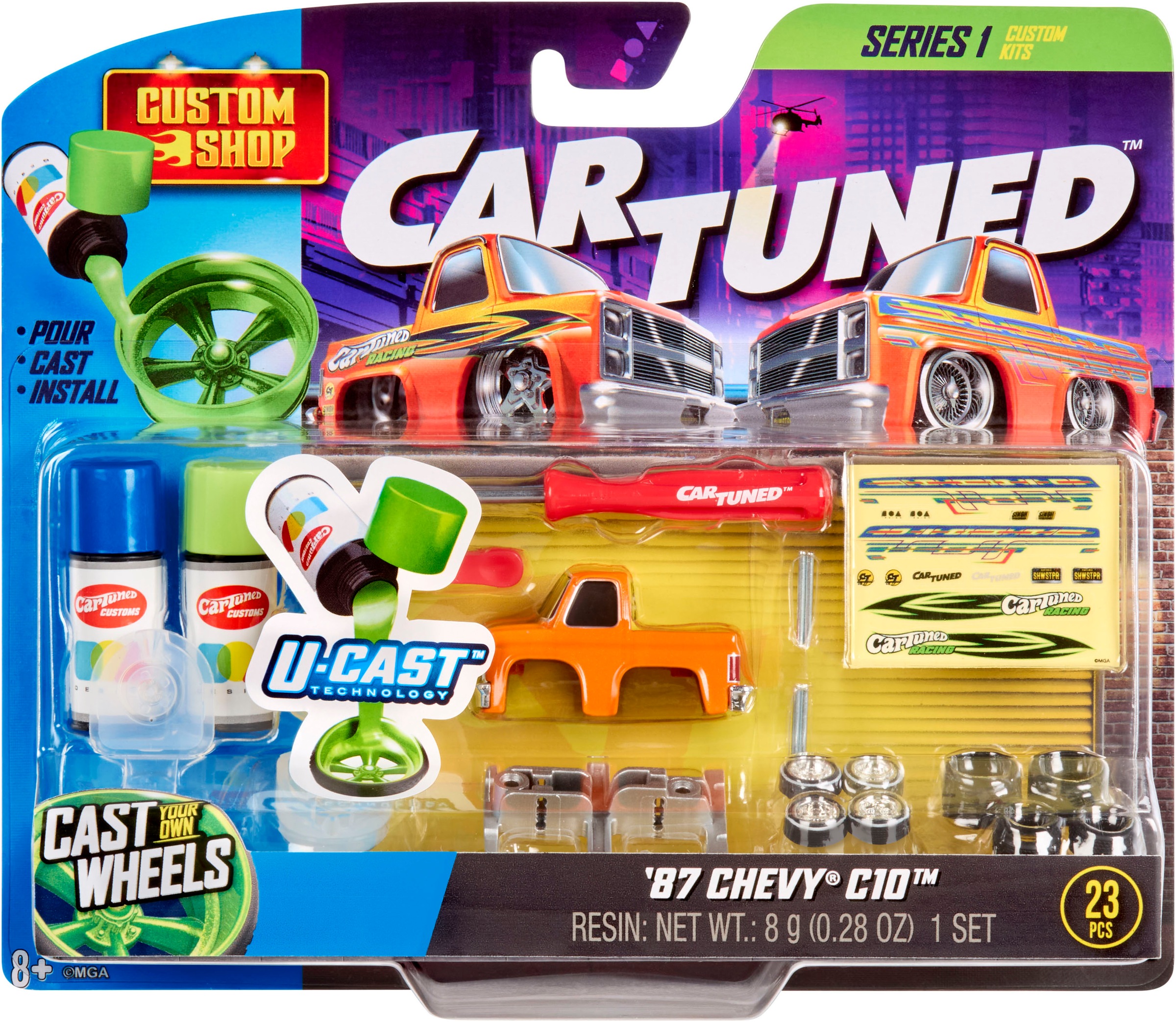 CARTUNED Modellbausatz "CarTuned, Custom Model Kit - 1987 Chevy C10" 1:24