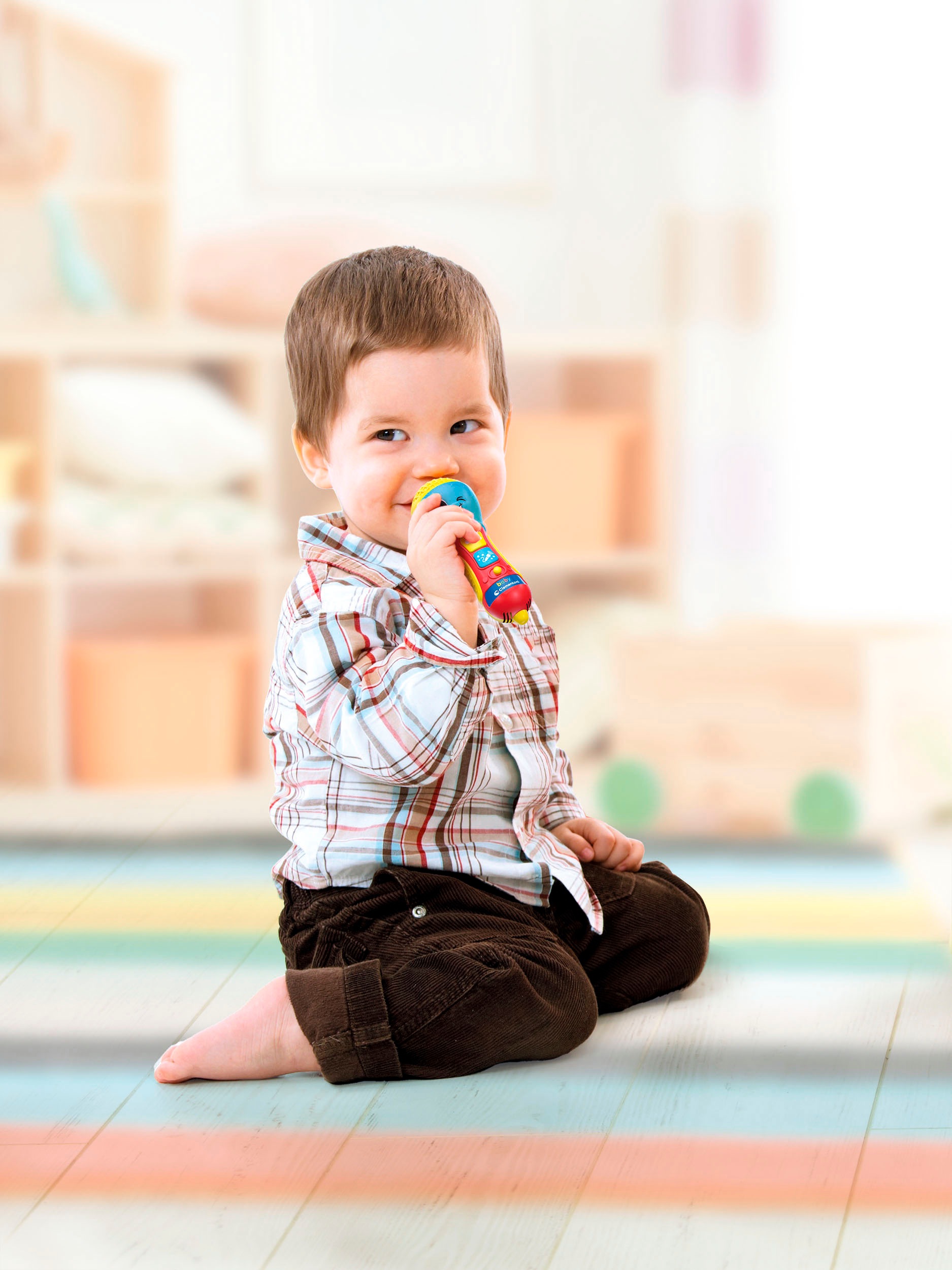 Clementoni® Lernspielzeug »Baby Clementoni, Baby-Mikrophon«, Mit Licht und Sound