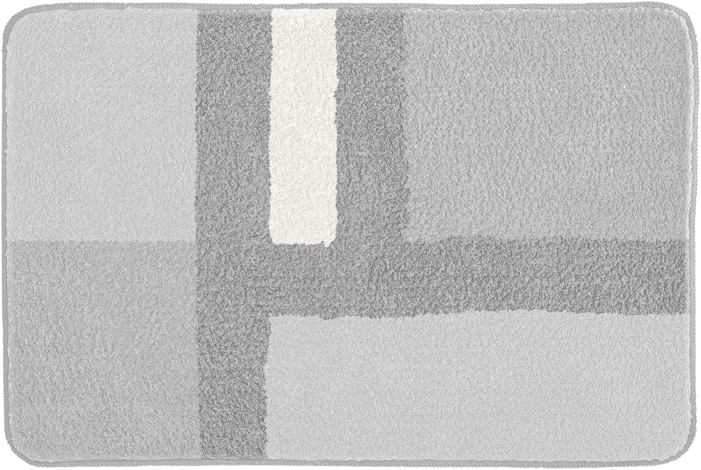 Kleine Wolke Badematte »Ariana« Höhe 20 mm rutschhemmend beschichtet Geometrisches Design mit kontrastierendem Mittelstreifen