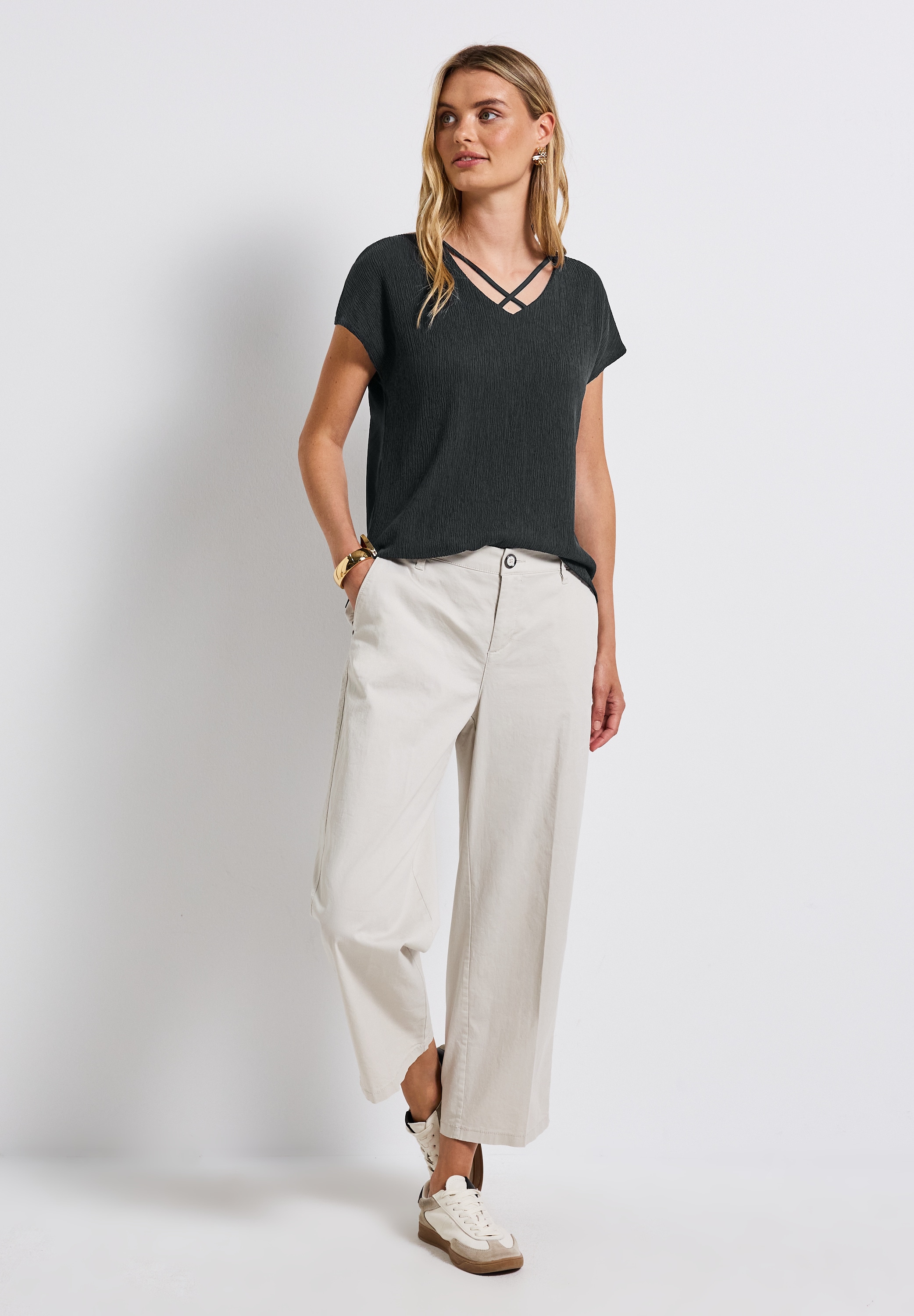 STREET ONE Shirttop, mit Struktur