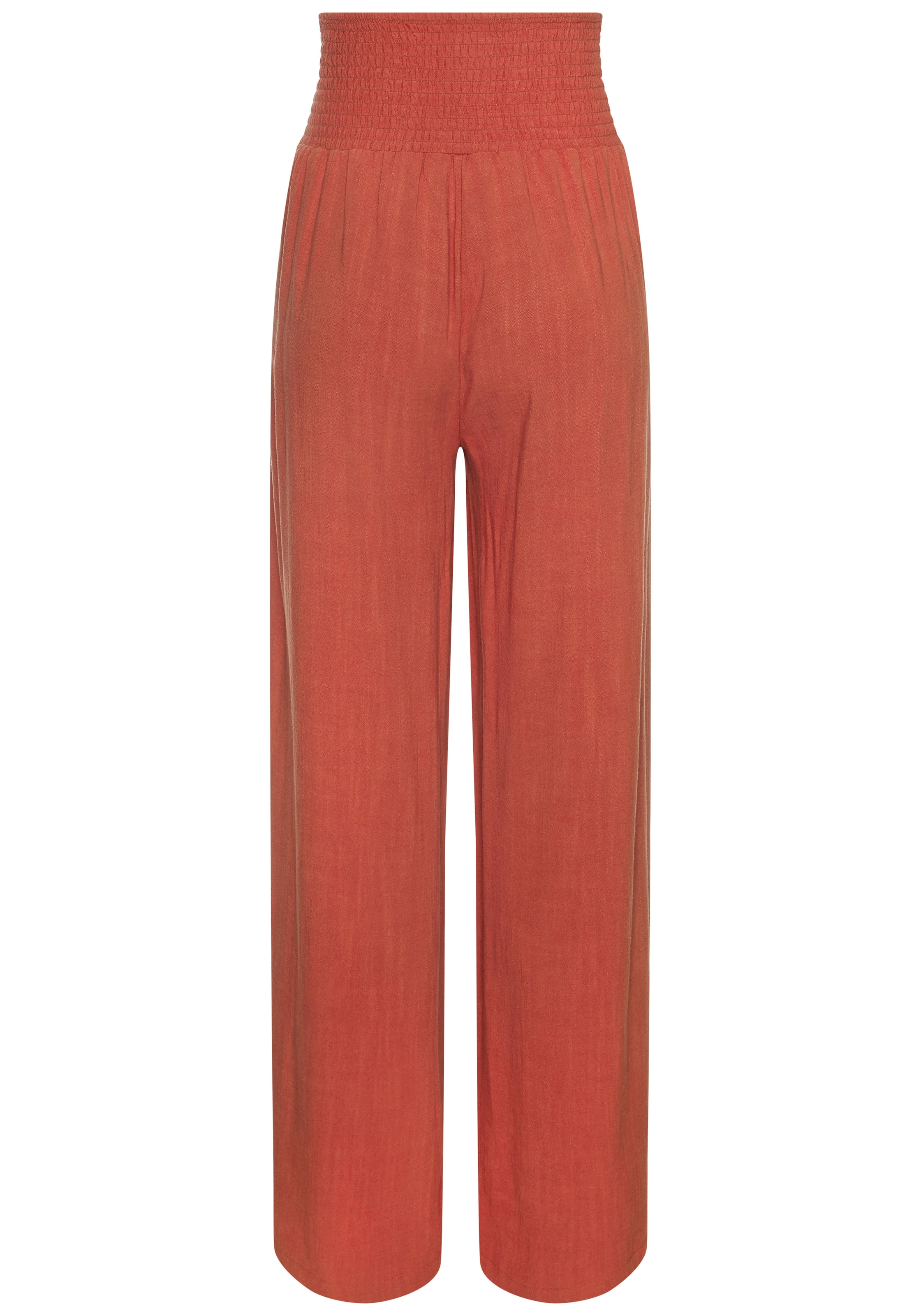 French Connection Leinenhose  mit gerafftem Bund, weite Palazzohose für den Sommer