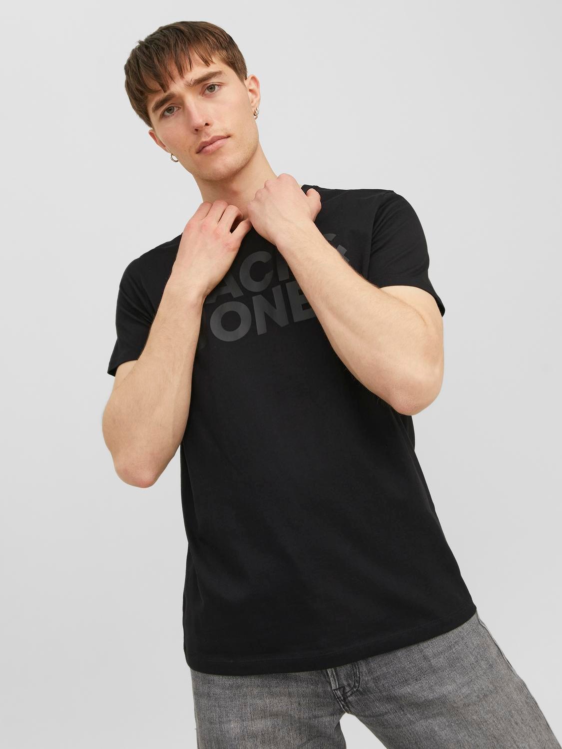 Jack & Jones Rundhalsshirt »JJECORP LOGO TEE SS«, mit Logo Print