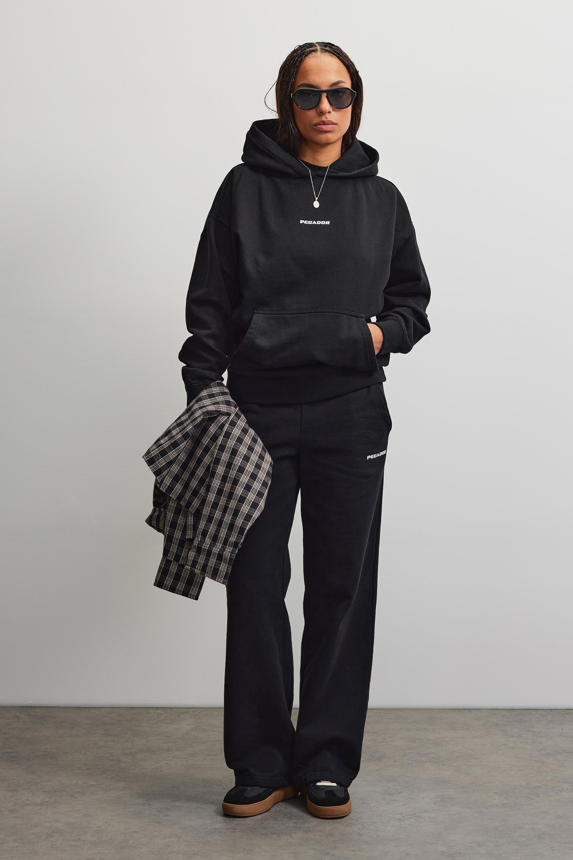 PEGADOR Kapuzensweatshirt »CLARITA LOGO OVERSIZED HOODIE«, Baumwollmischung, oversize
