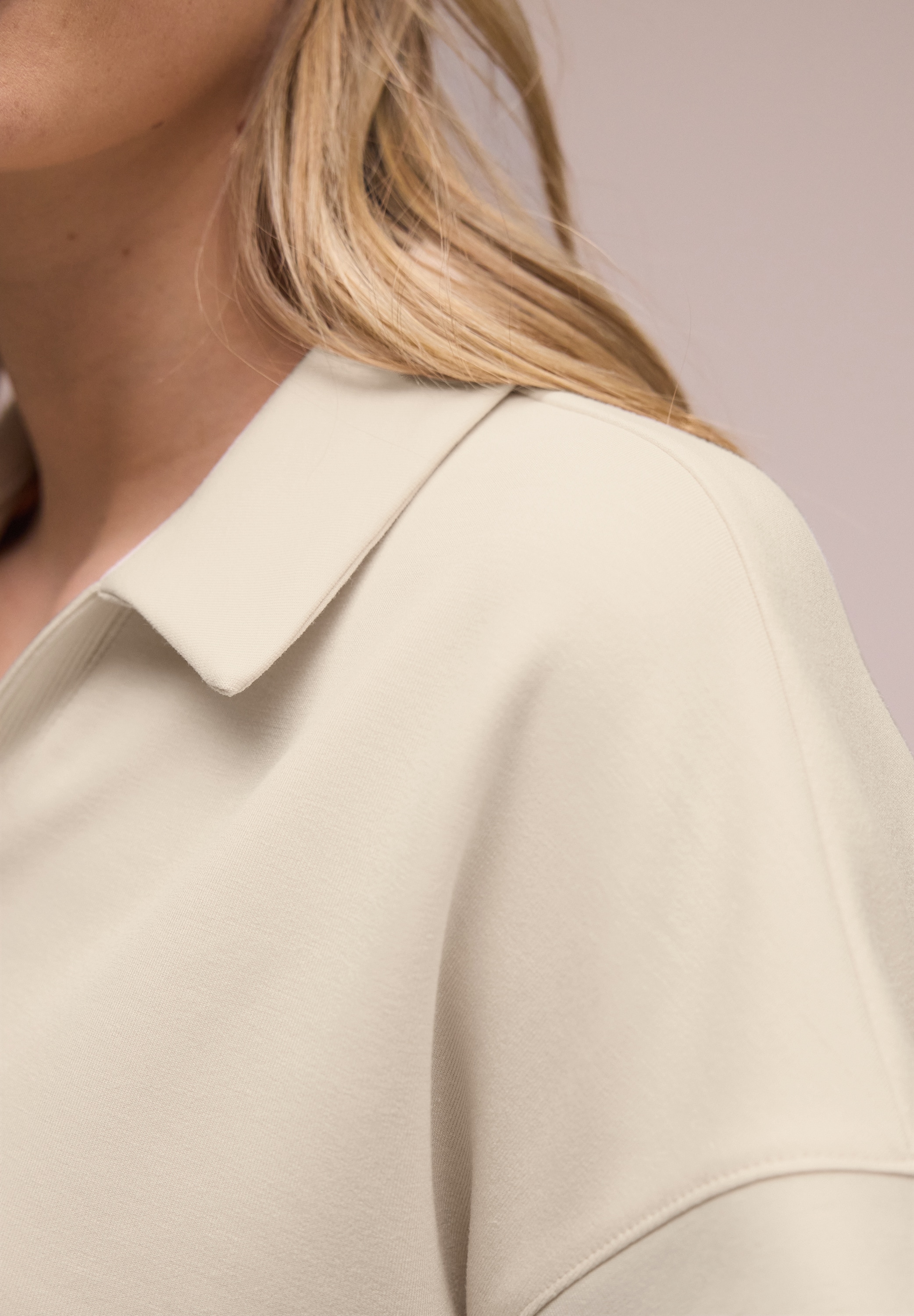 STREET ONE Shirttop mit Polo Kragen