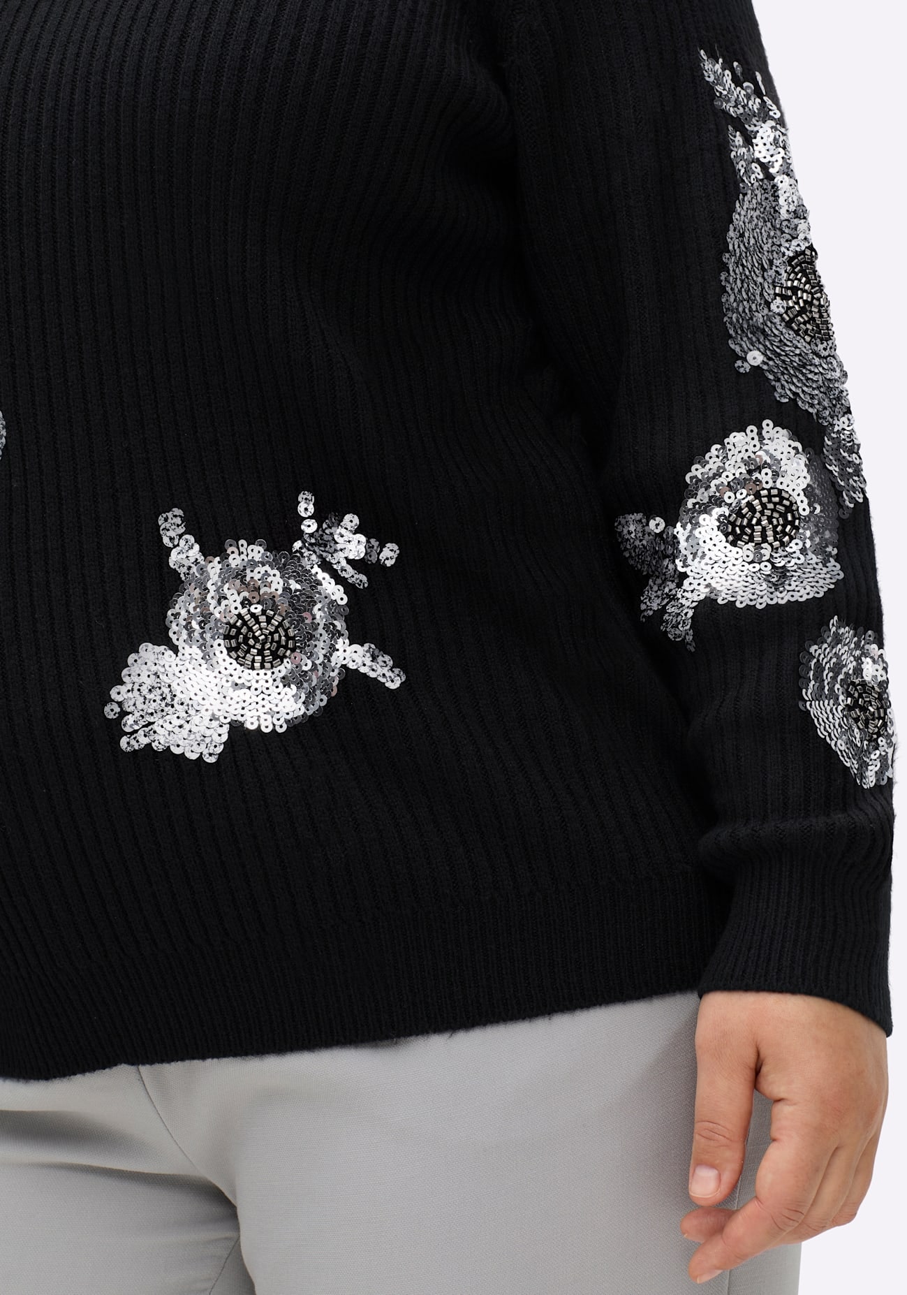 sheego by Joe Browns Stehkragenpullover »Pullover«