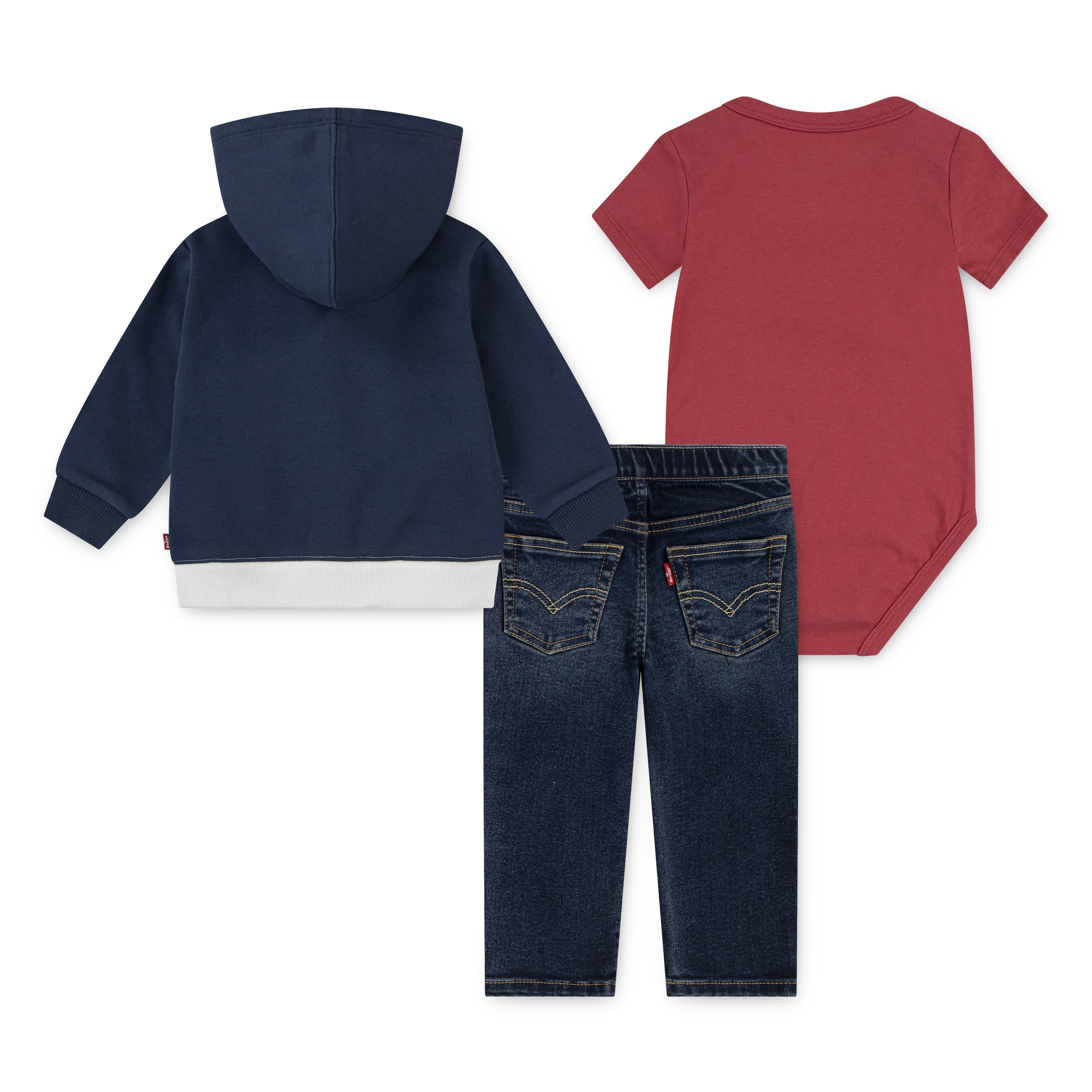 Levi's® Kids Shirt, Hose & Jäckchen »Sweatjacke, Body & Jeans«, für Babys und Kleinkinder