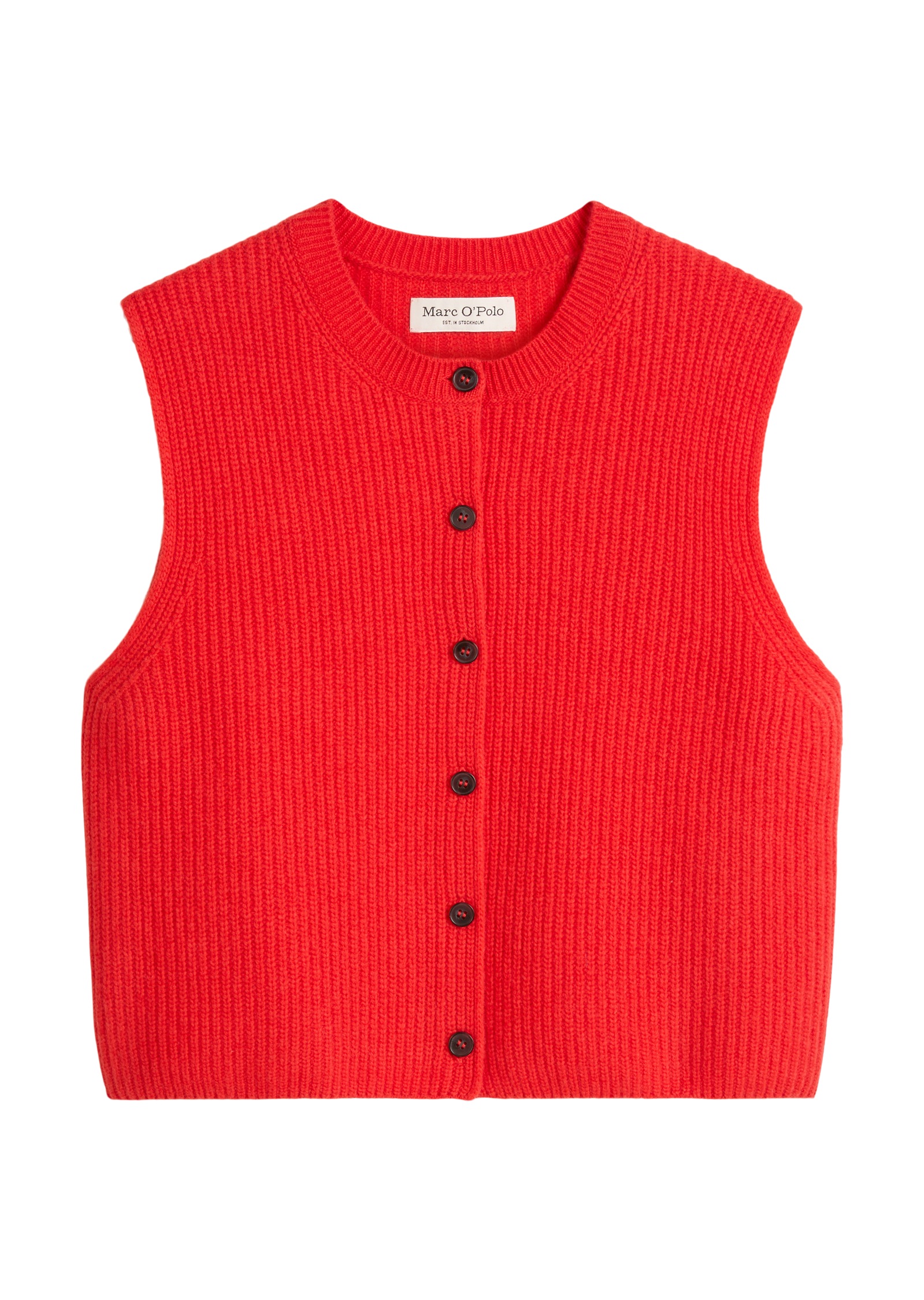 Marc O'Polo Strickweste slim fit, aus weichem Wolle-Mix