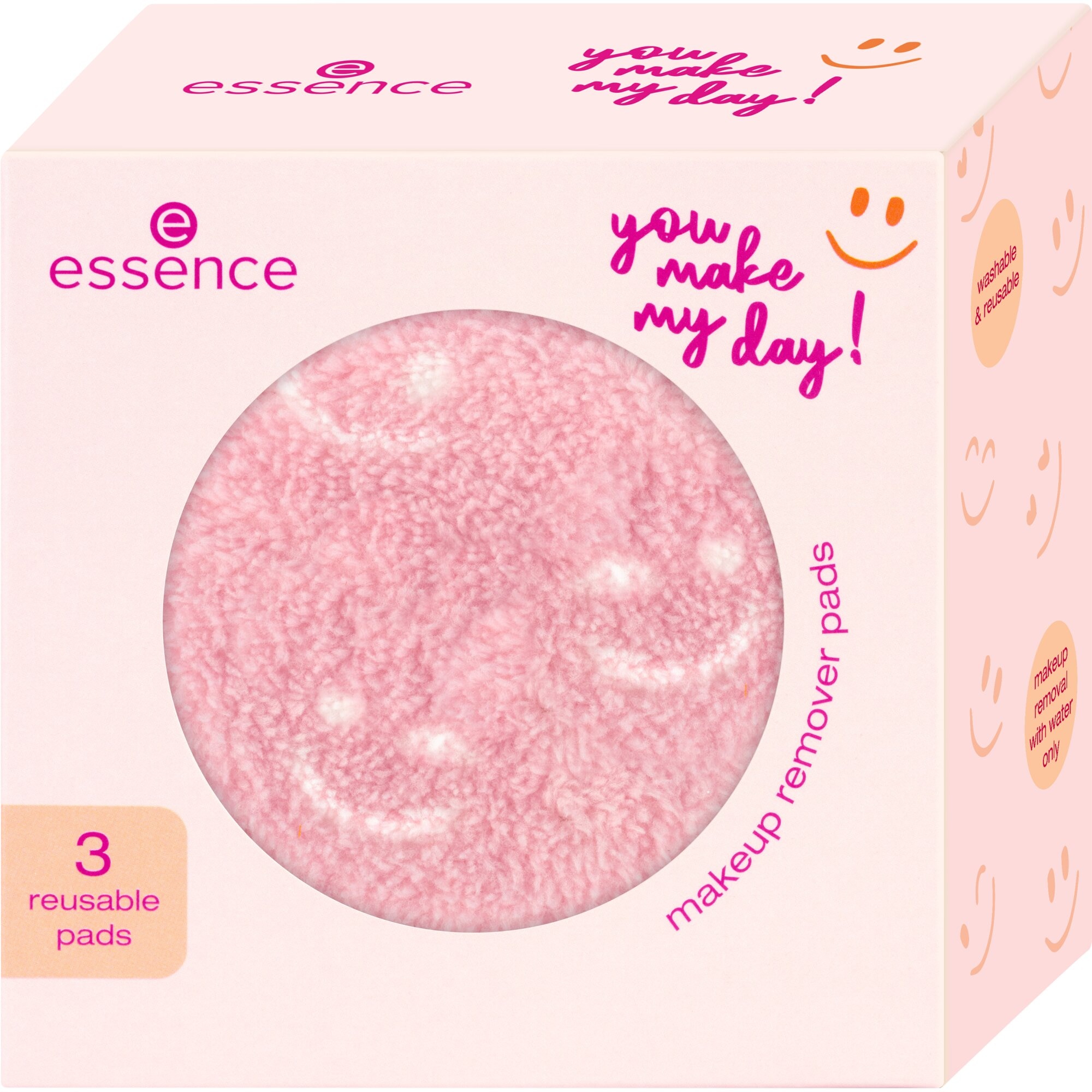 Essence Abschminkschwamm »you make my day! makeup remover pads«, (Set, 3 tlg.), mit bis zu 40 Grad waschbar