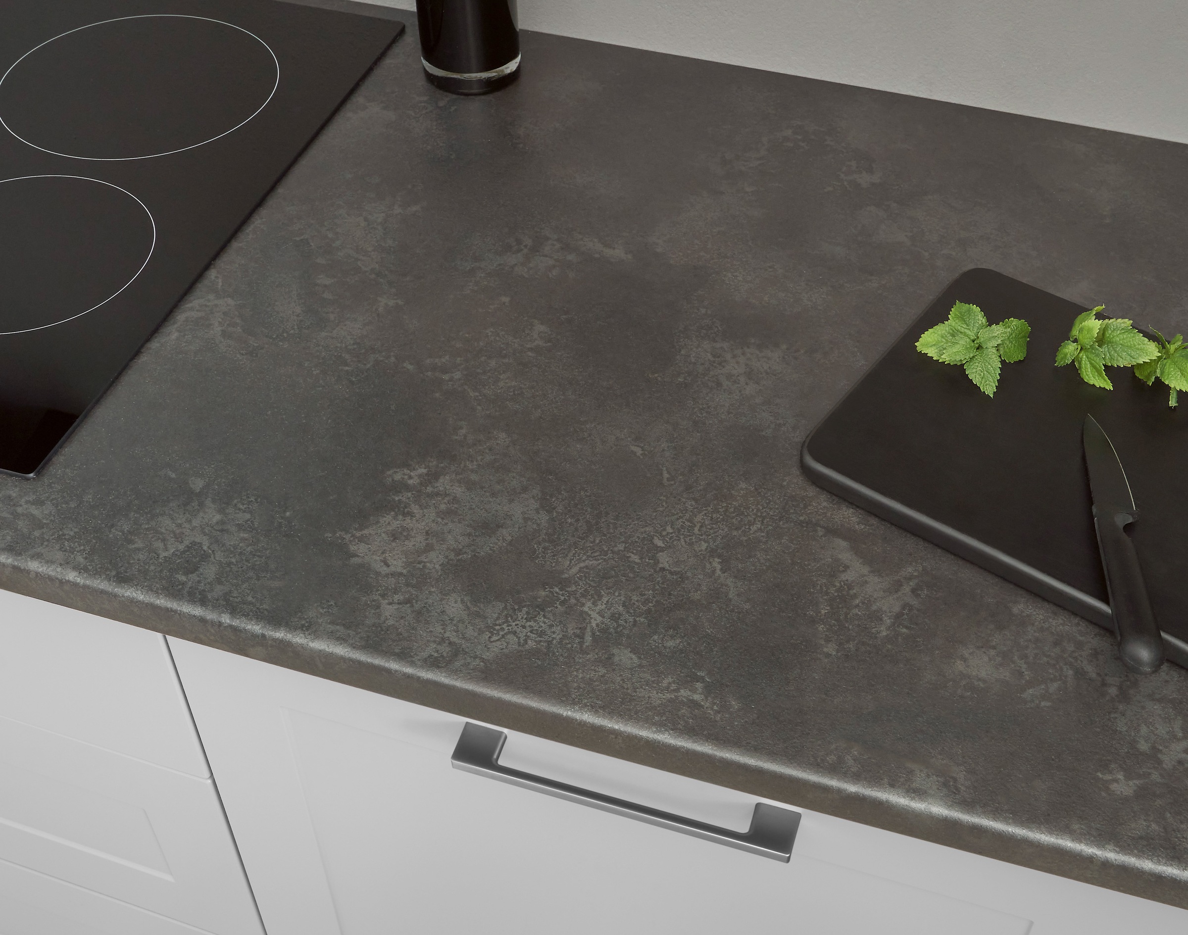 BASIC by Balculina Küchenzeile »Marsi«, Breite 320 cm, höhenverstellbare Füße, mit Soft-Close-Funktion