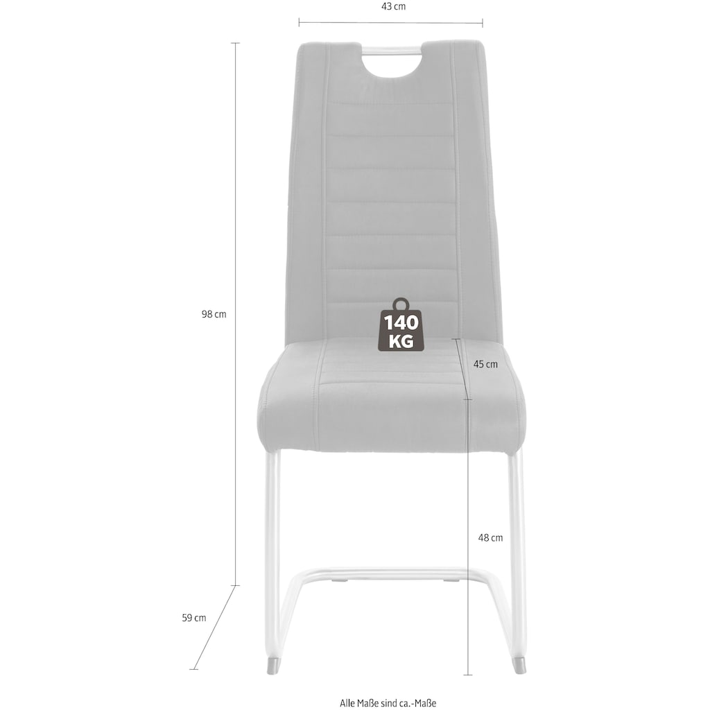 HELA Esszimmerstuhl »Ulla«, (Set), 2 St., Microfaser