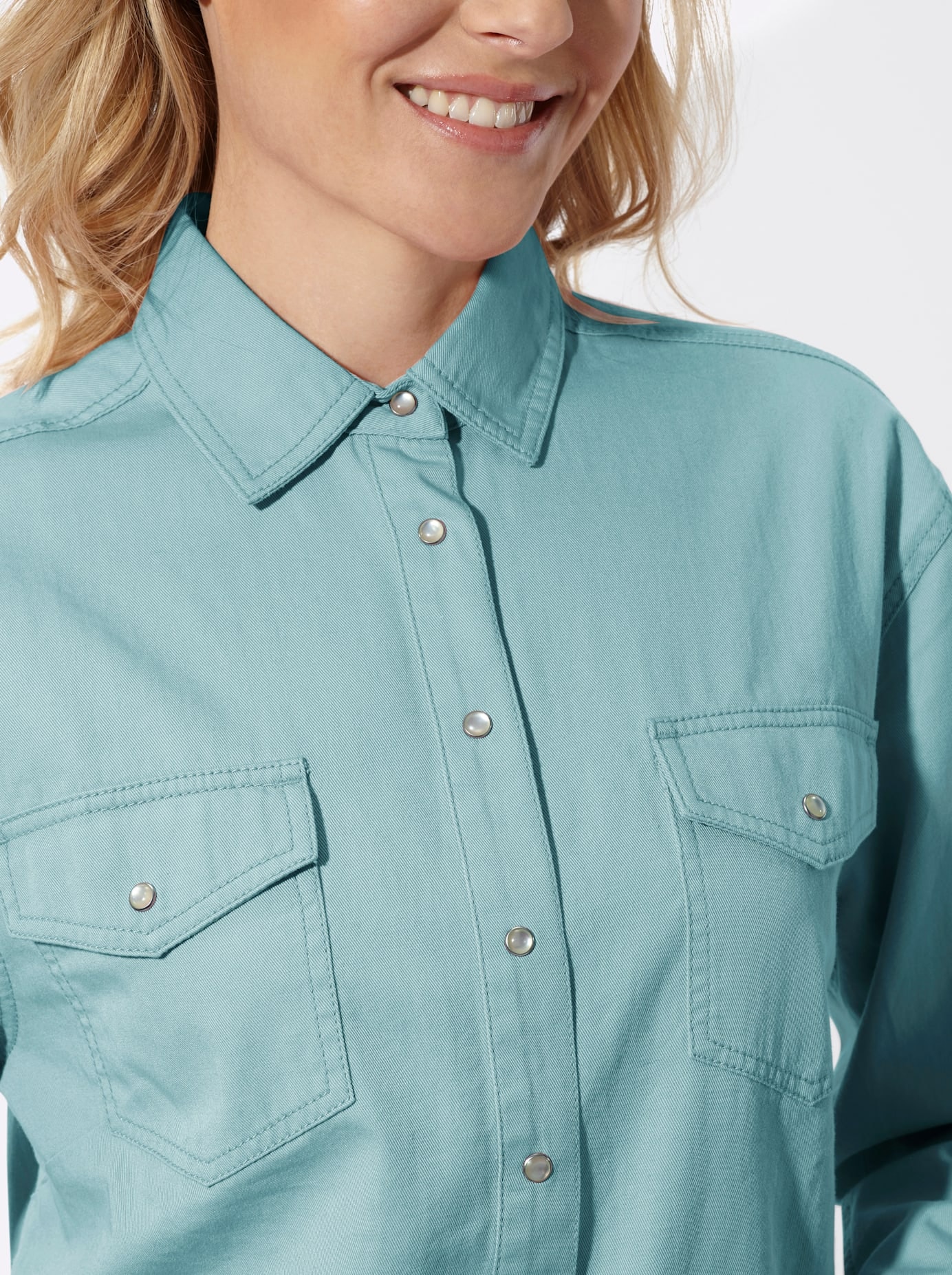 Classic Basics Jeansbluse