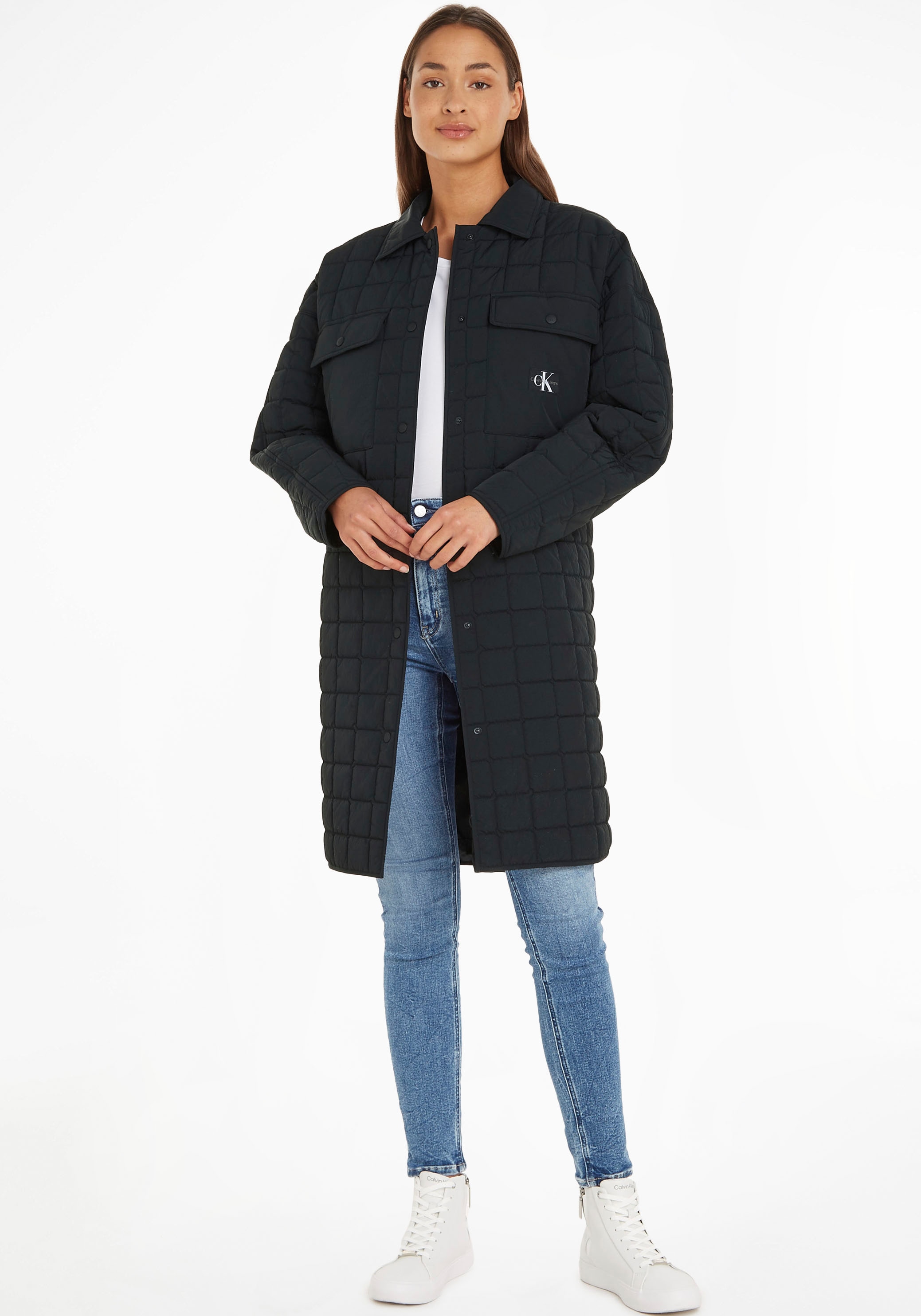 Calvin Klein Jeans Steppmantel QUILTED Online »LONG COAT« im Shop UTILITY OTTO
