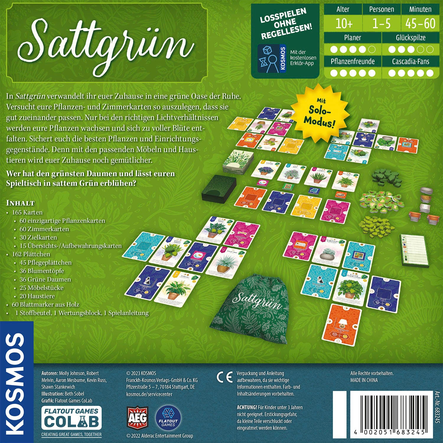 Kosmos Spiel »Sattgrün«