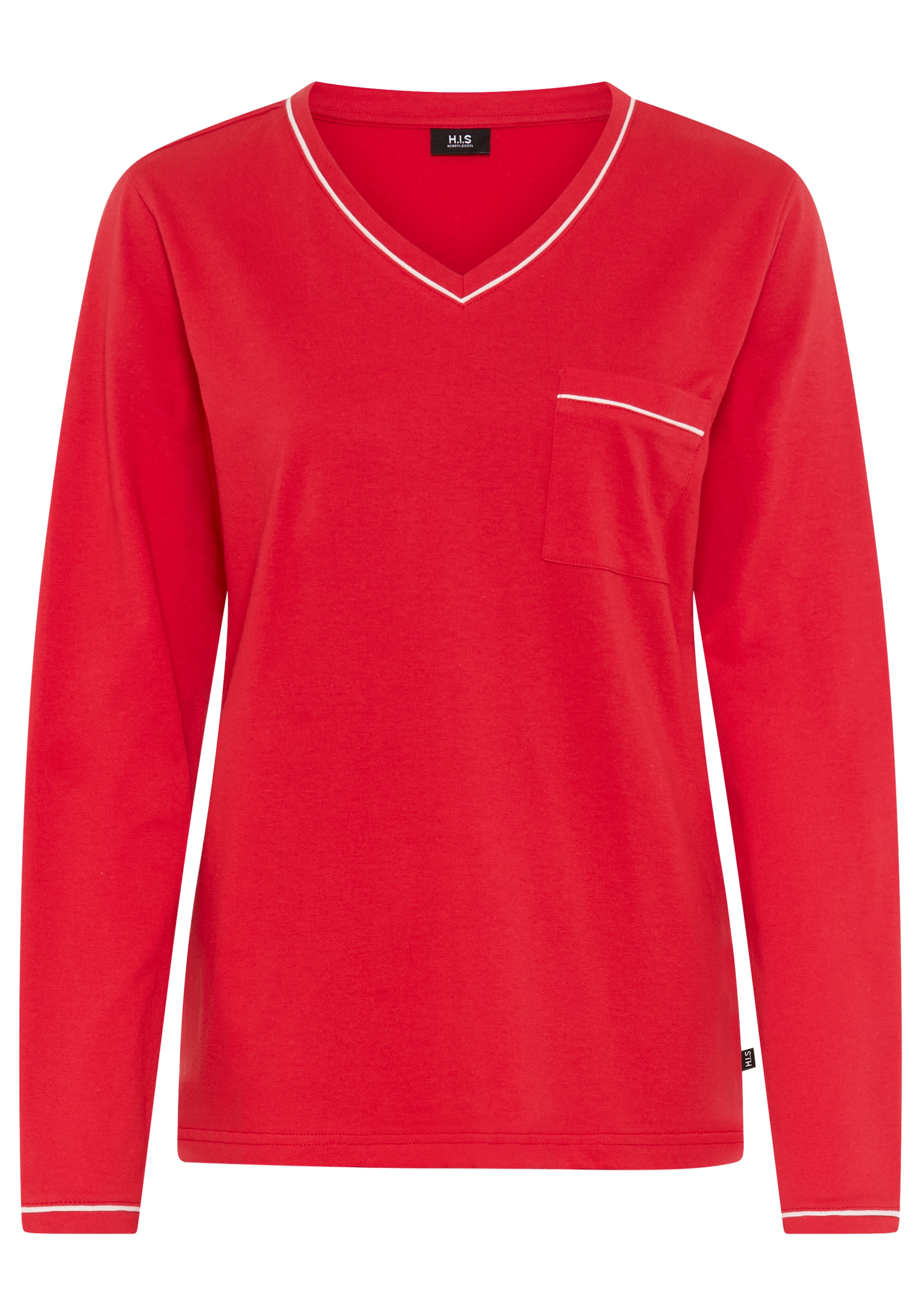H.I.S Pyjama Set, 2 mit Paspelierung in Kontrastfarbe