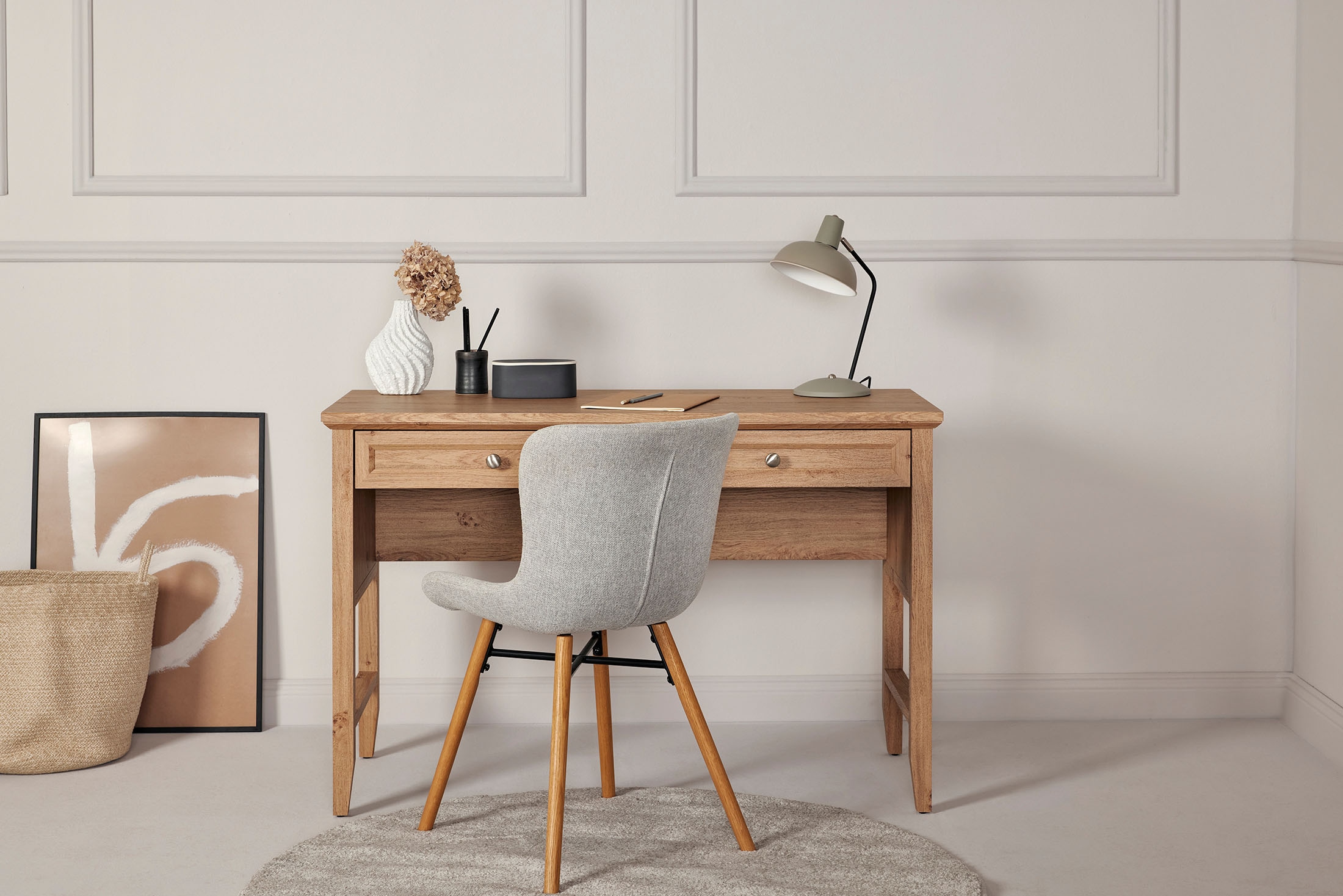 Jahnke Schreibtisch »CLASSIC D 120« Schreibtisch, Schminktisch, Konsole, 2 Schubladen, Breite: 120 cm
