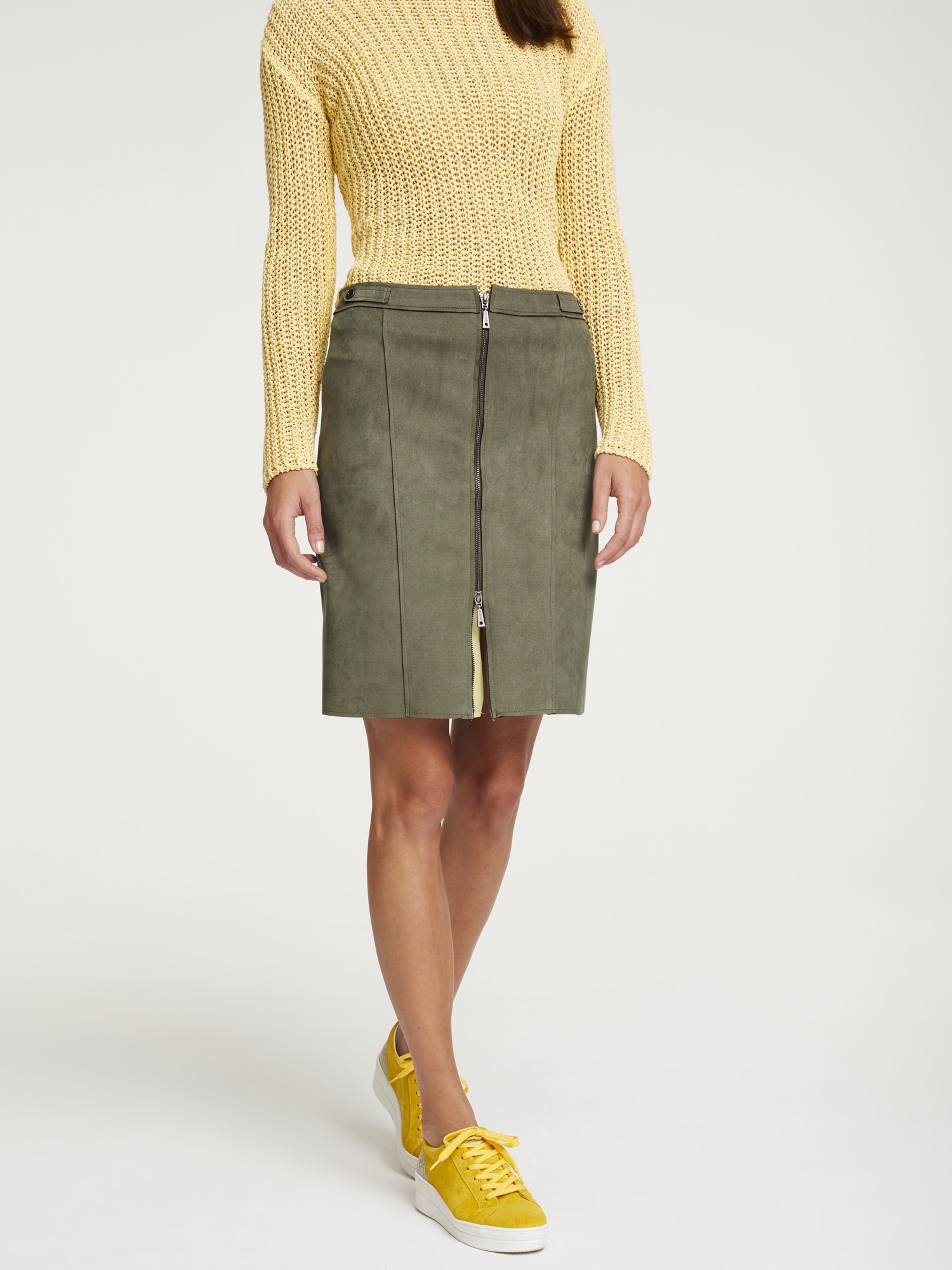 RICK CARDONA by Heine Lederimitatrock, in Veloursleder-Imitat