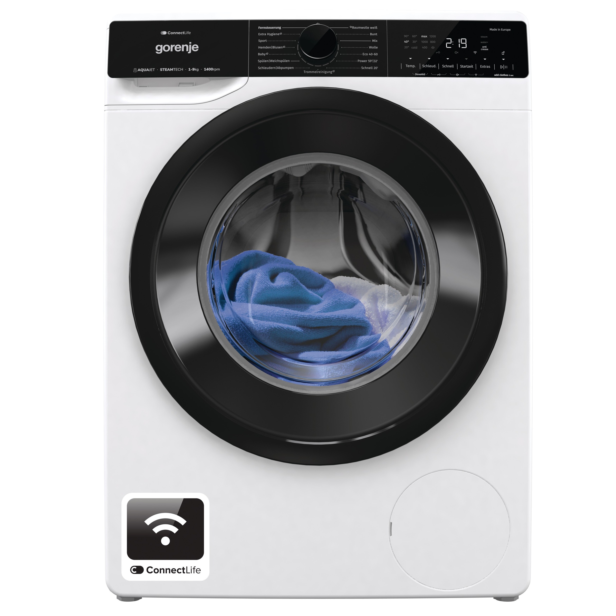 GORENJE Waschmaschine »WPNA94A1TS«, 9 kg, 1400 U/min, Energieklasse A-10%