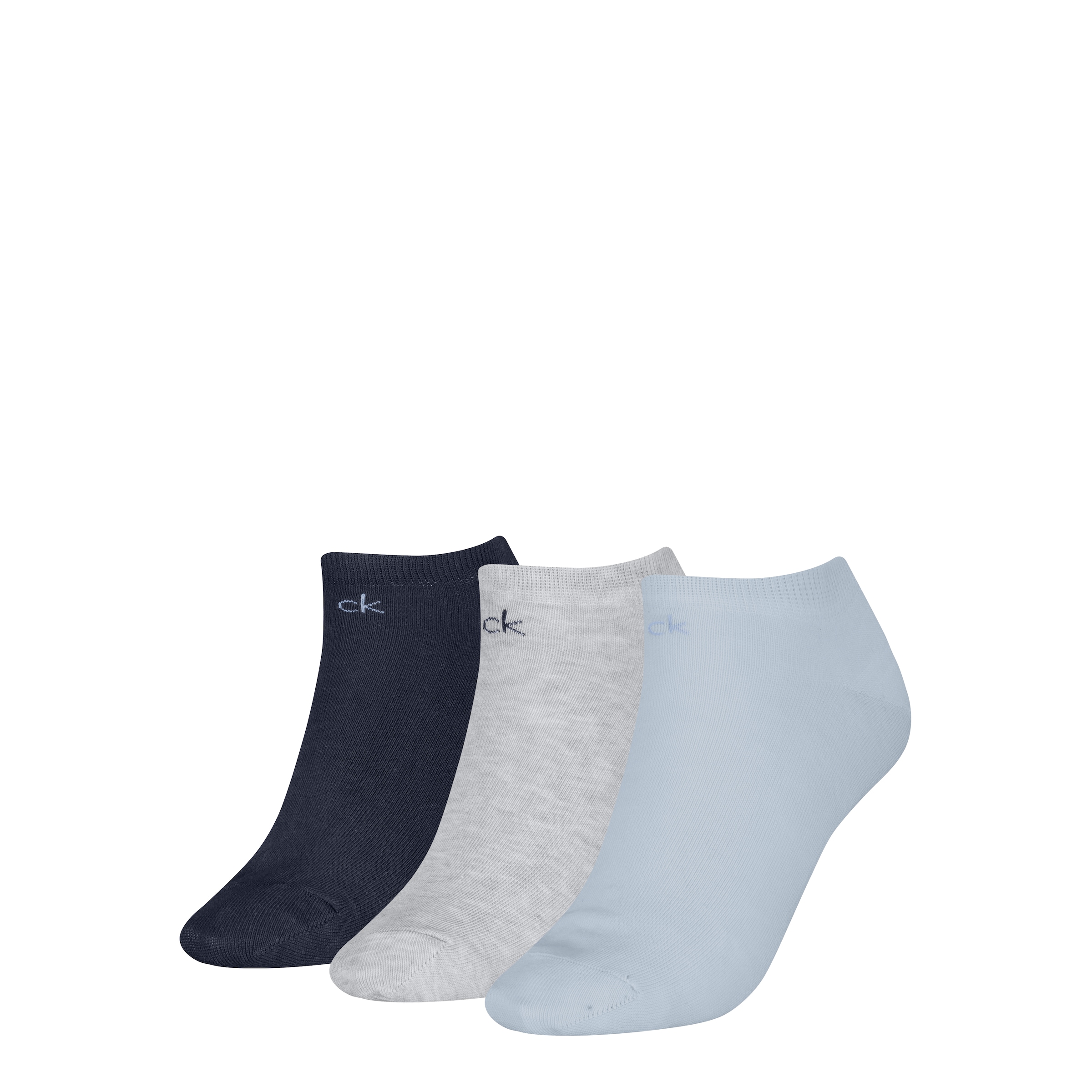 Calvin Klein Sneakersocken »CK WOMEN SNEAKER« 3 Paar,  schmales Rippenbündchen, Cotton-Mix, elastisch
